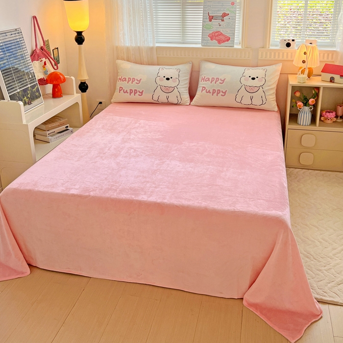 91家纺网 家纺一手货源 找家纺 喜梦缘-2025专版加厚高克重卡通大版 牛奶绒四件套大阪法莱绒现货充足 萌宠乐园