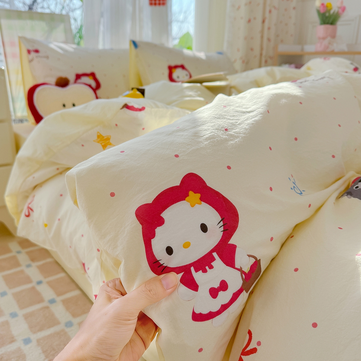 91家纺网 家纺一手货源 找家纺 （总）颜选 2026新款仿棉105克加厚水洗棉被套-含买家秀