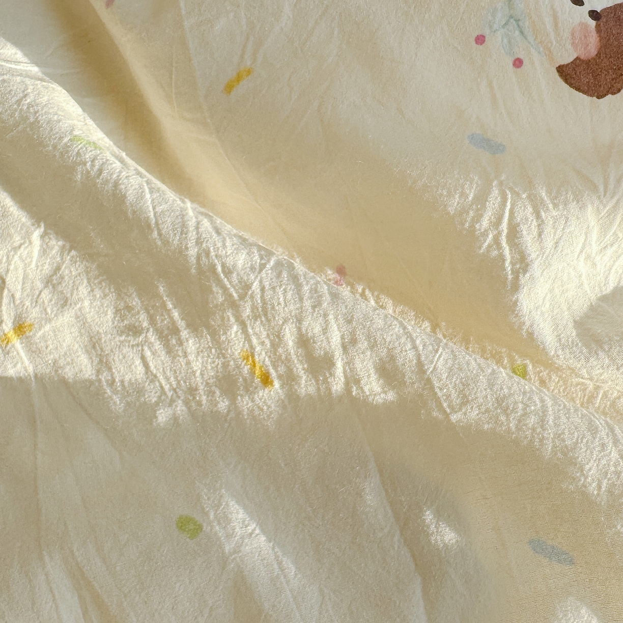 91家纺网 家纺一手货源 找家纺 颜选 2026新款仿棉105克加厚水洗棉被套-含买家秀 萌熊结趣