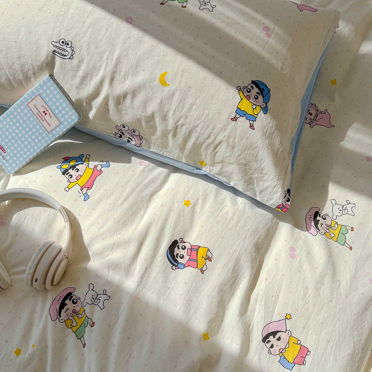 91家纺网 家纺一手货源 找家纺 颜选 2026新款仿棉105克加厚水洗棉被套-含买家秀 小新星