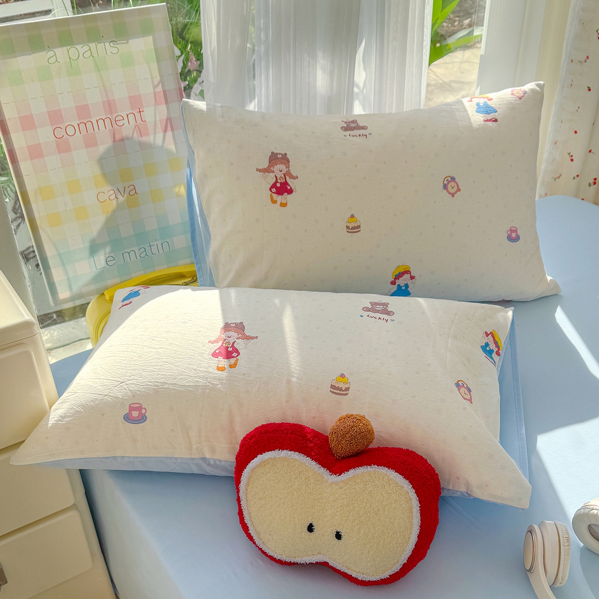 91家纺网 家纺一手货源 找家纺 颜选 2026新款仿棉105克加厚水洗棉被套-含买家秀 小女孩