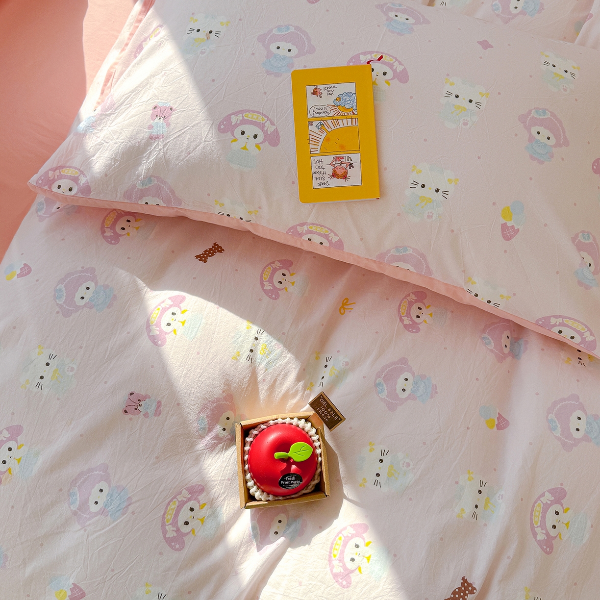 91家纺网 家纺一手货源 找家纺 颜选 2026新款仿棉105克加厚水洗棉被套-含买家秀 少女萌宠