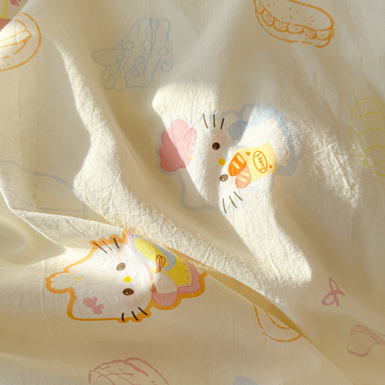 91家纺网 家纺一手货源 找家纺 颜选 2026新款仿棉105克加厚水洗棉被套-含买家秀 喵喵时光