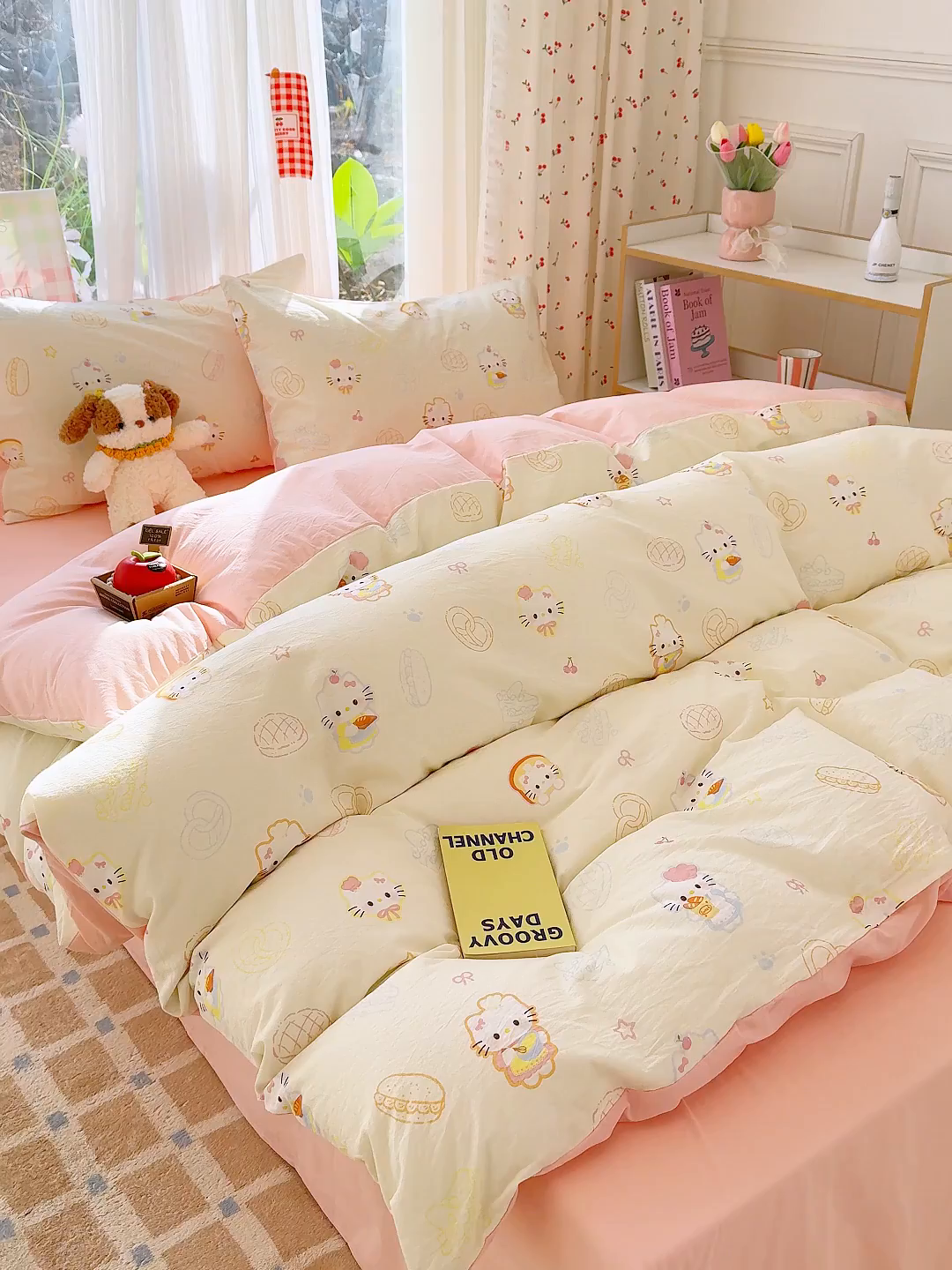 91家纺网 家纺一手货源 找家纺 颜选 2026新款仿棉105克加厚水洗棉被套-含买家秀 喵喵时光