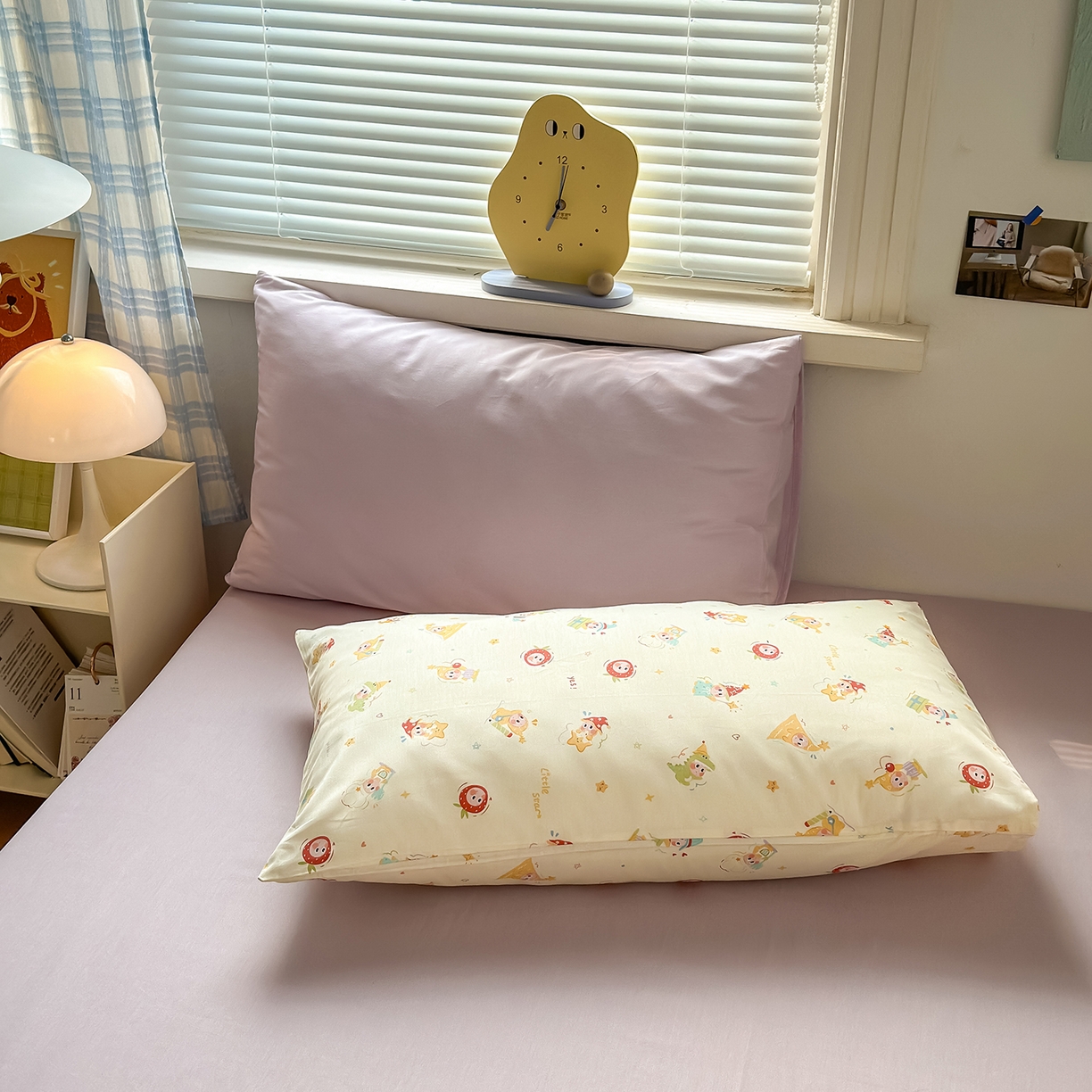 91家纺网 家纺一手货源 找家纺 麦伦家居 2026春夏新品13372全棉卡通小清新四件套 快乐小星星