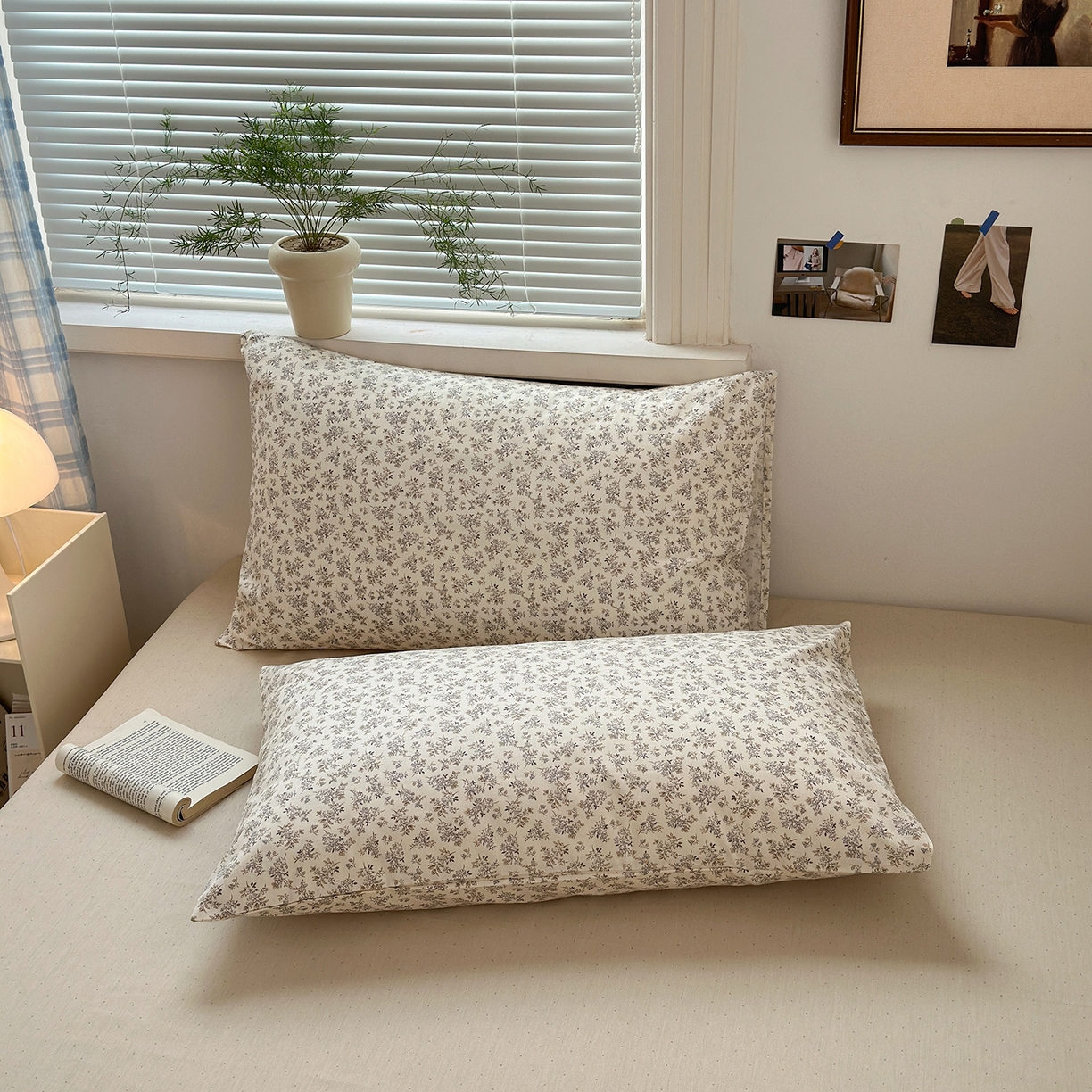 91家纺网 家纺一手货源 找家纺 麦伦家居 2026春夏新品13372全棉卡通小清新四件套 时光里