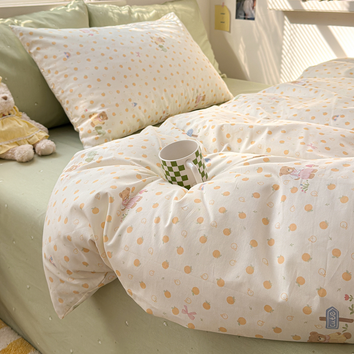 91家纺网 家纺一手货源 找家纺 （总）麦伦家居 2026春夏新品13372全棉卡通小清新四件套