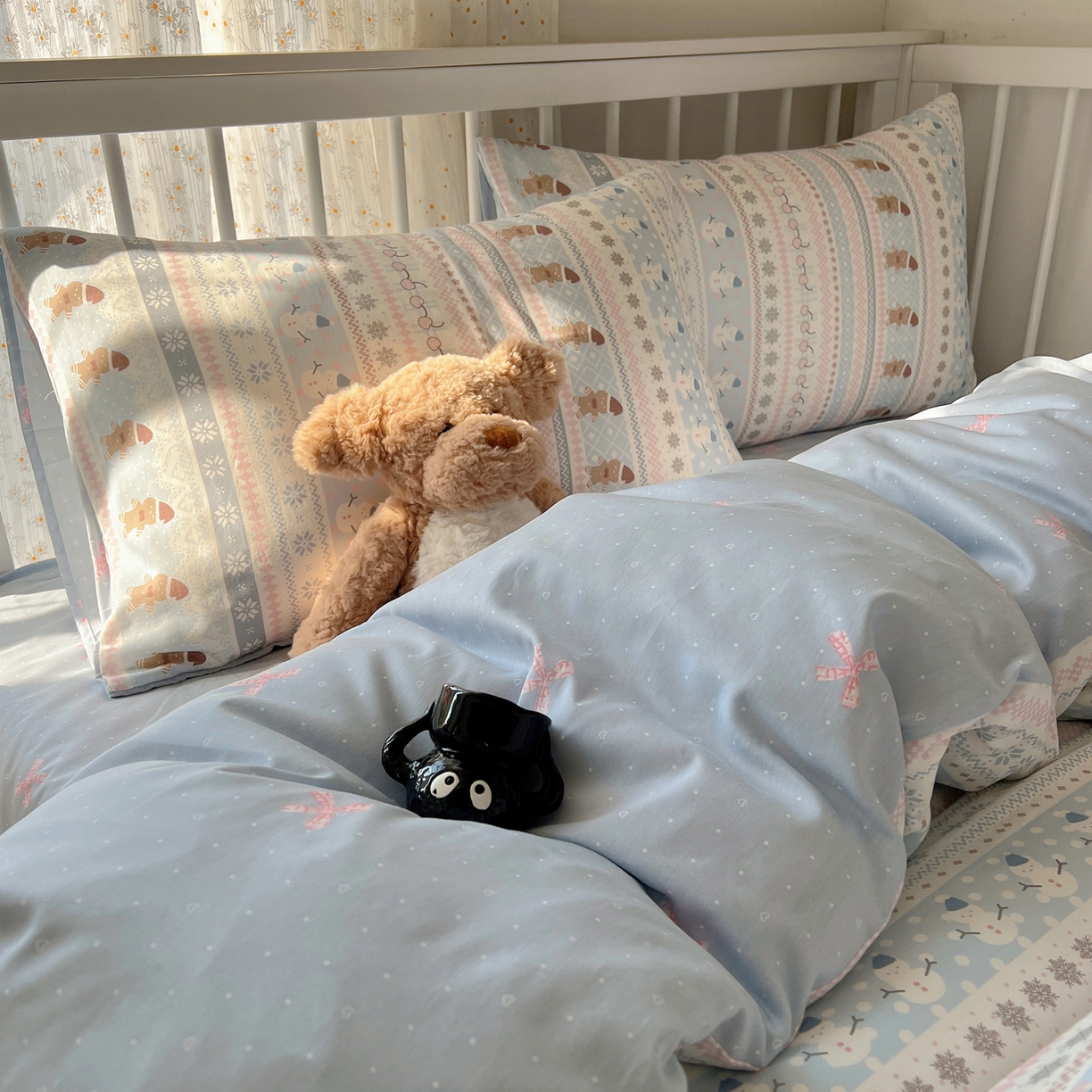 91家纺网 家纺一手货源 找家纺 （总）桃喜 2026春夏新品全棉卡通学生三件套四件套