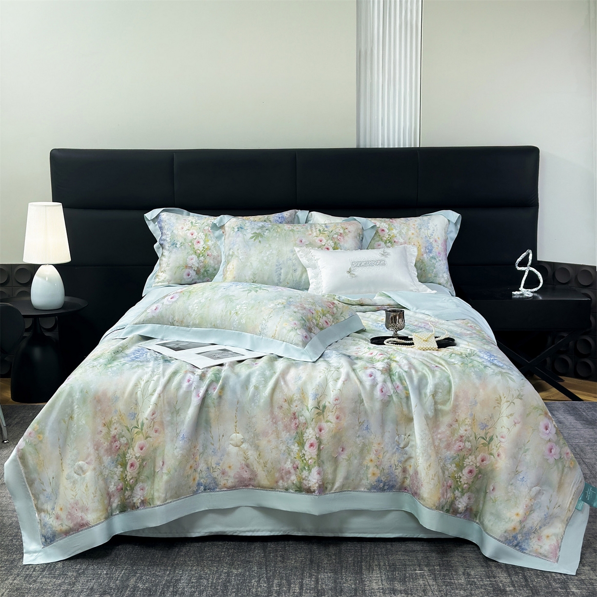 91家纺网 家纺一手货源 找家纺 （总）朵希曼 2026新款50天丝镂空夏被四件套系列（控价：夏被四件套券后不低于299元)(小号控价不低于149 标准单夏被控价169，加大单夏被控价189)