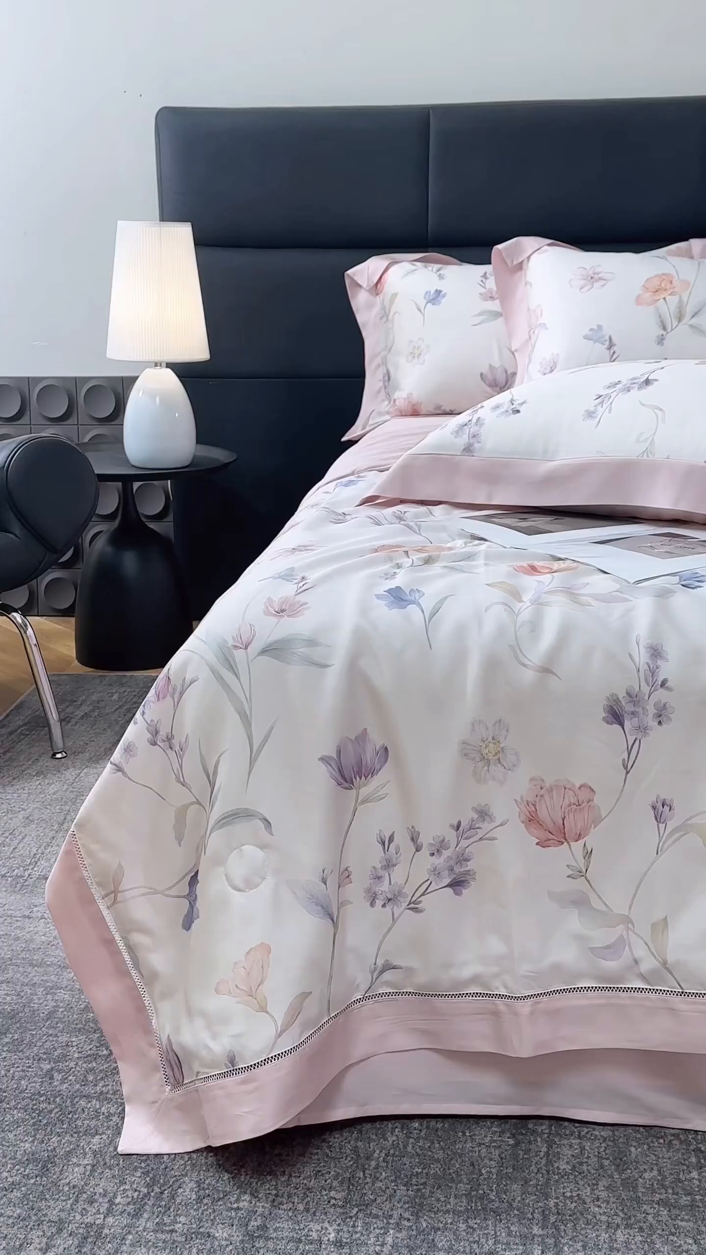 91家纺网 家纺一手货源 找家纺 朵希曼 2026新款50天丝镂空夏被四件套系列（控价：夏被四件套券后不低于299元)(小号控价不低于149 标准单夏被控价169，加大单夏被控价189) 流光花语