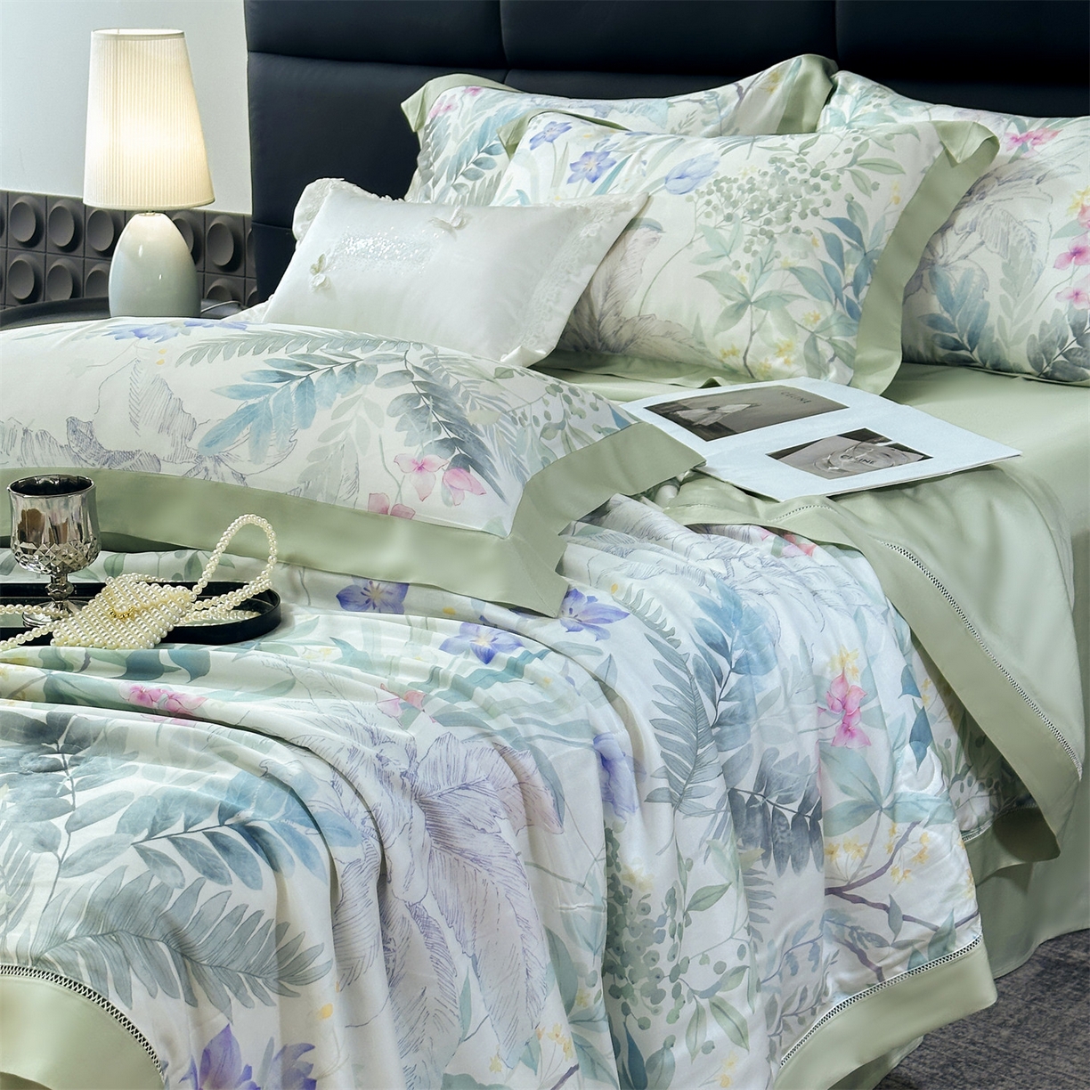 91家纺网 家纺一手货源 找家纺 朵希曼 2026新款50天丝镂空夏被四件套系列（控价：夏被四件套券后不低于299元)(小号控价不低于149 标准单夏被控价169，加大单夏被控价189) 蔓行