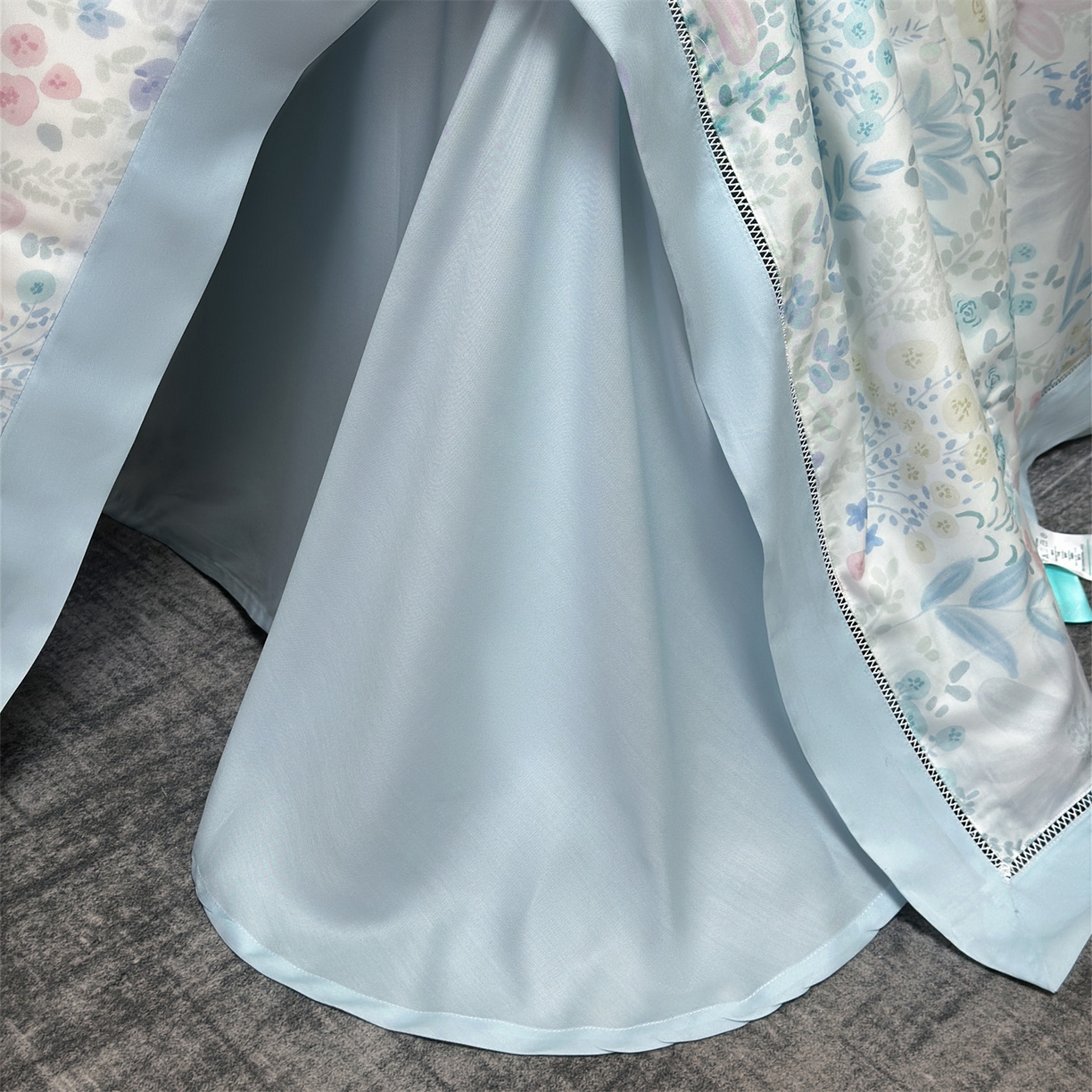 91家纺网 家纺一手货源 找家纺 朵希曼 2026新款50天丝镂空夏被四件套系列（控价：夏被四件套券后不低于299元)(小号控价不低于149 标准单夏被控价169，加大单夏被控价189) 沐初-兰