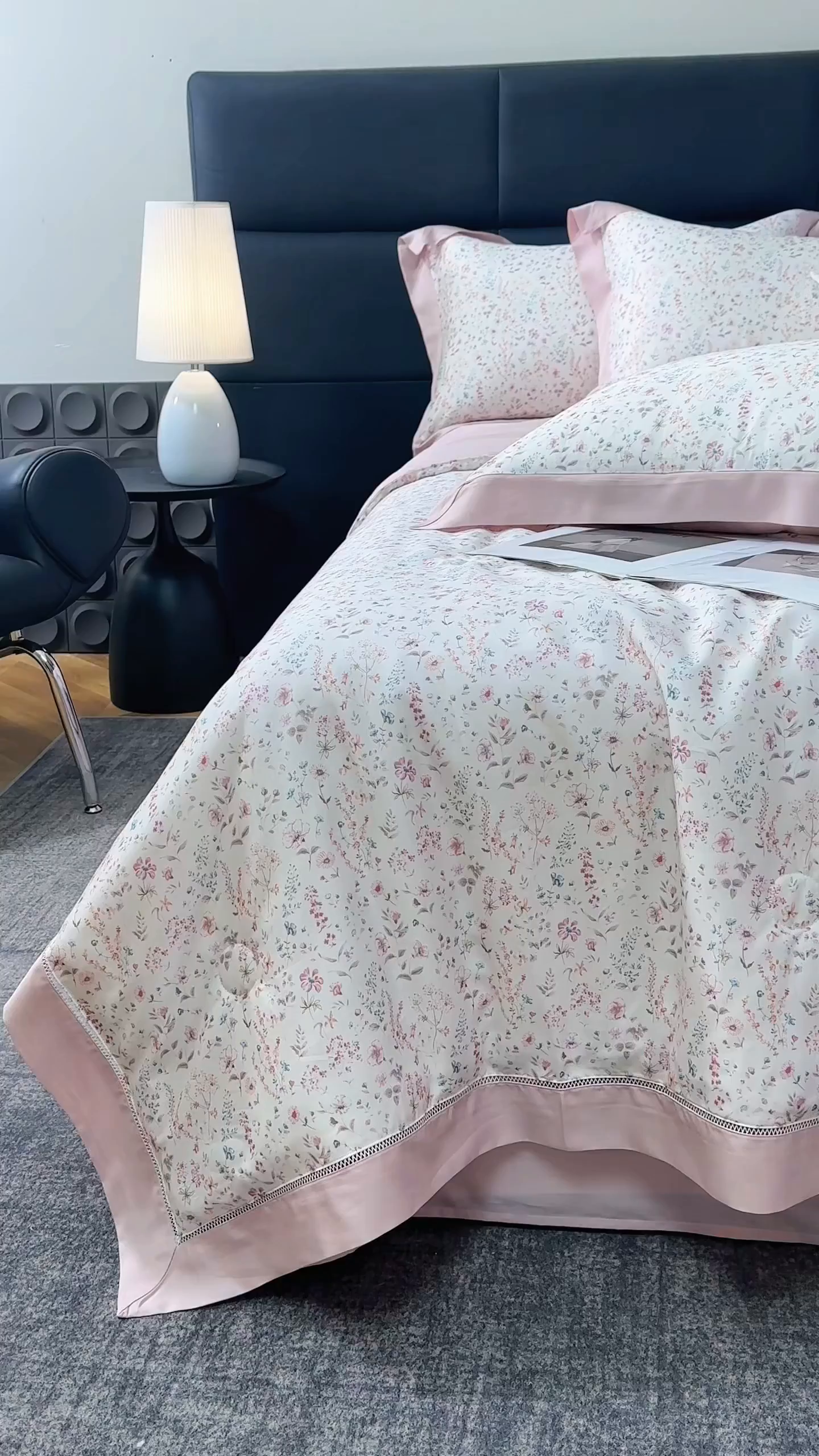 91家纺网 家纺一手货源 找家纺 朵希曼 2026新款50天丝镂空夏被四件套系列（控价：夏被四件套券后不低于299元)(小号控价不低于149 标准单夏被控价169，加大单夏被控价189) 青溪-粉