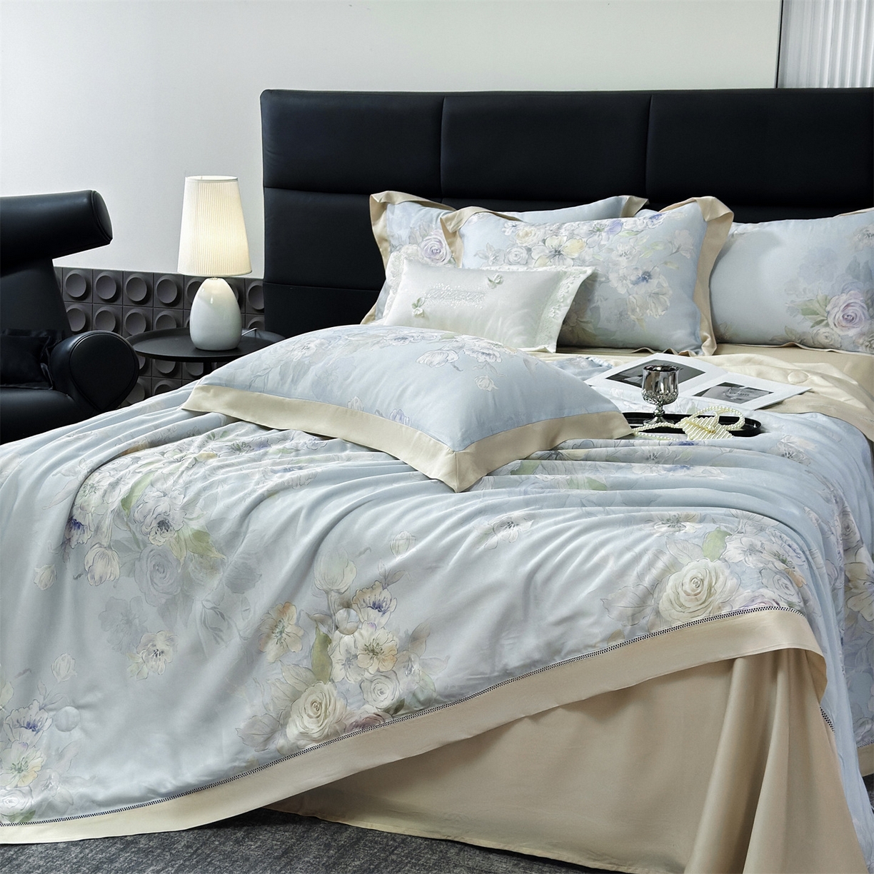 91家纺网 家纺一手货源 找家纺 朵希曼 2026新款50天丝镂空夏被四件套系列（控价：夏被四件套券后不低于299元)(标准单夏被控价169，加大单夏被控价189) 香荟