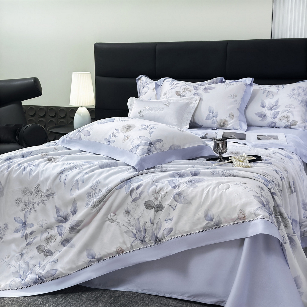 91家纺网 家纺一手货源 找家纺 朵希曼 2026新款50天丝镂空夏被四件套系列（控价：夏被四件套券后不低于299元)(标准单夏被控价169，加大单夏被控价189) 颜青