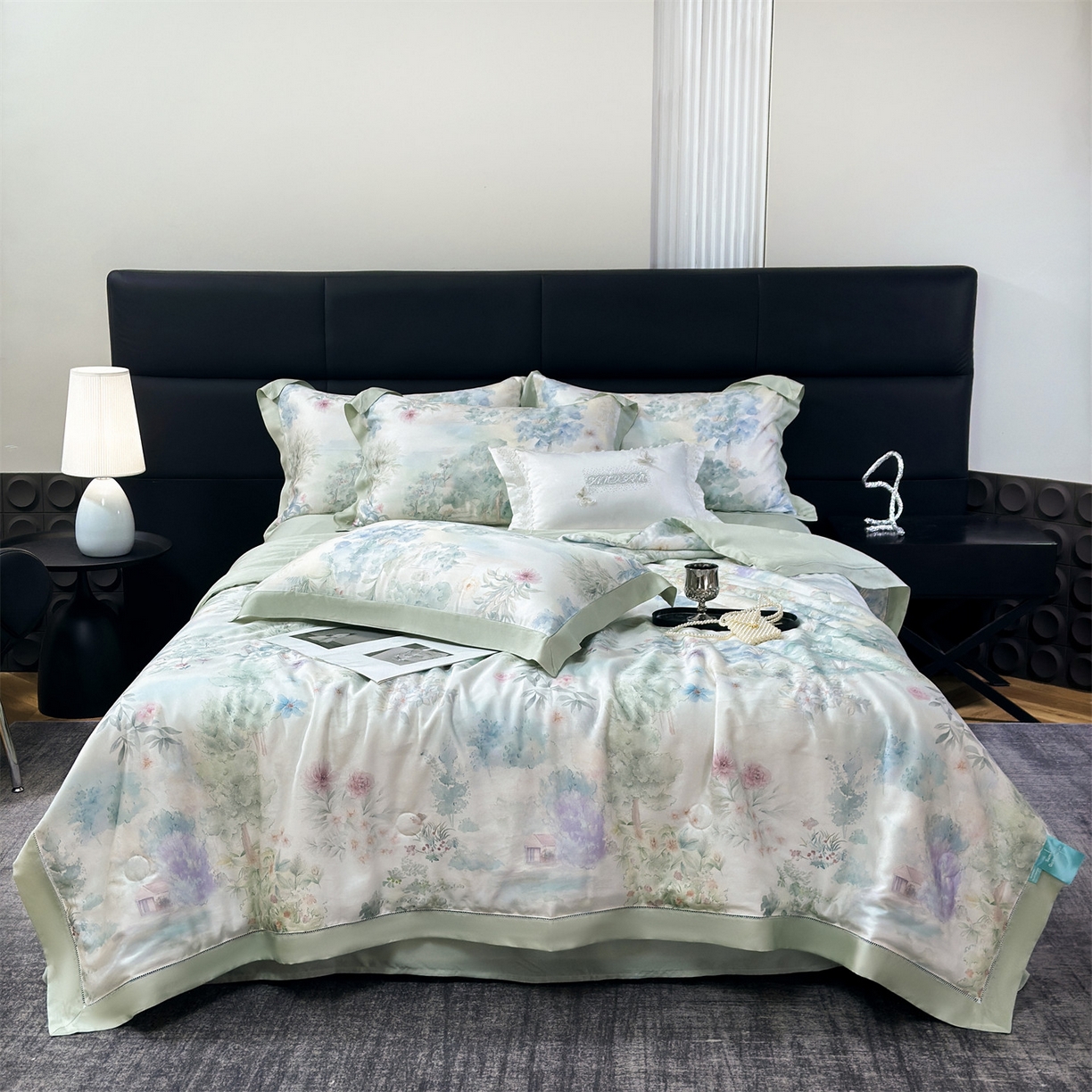 朵希曼 2026新款50天丝镂空夏被四件套系列（控价：夏被四件套券后不低于299元)(标准单夏被控价169，加大单夏被控价189) 盈春