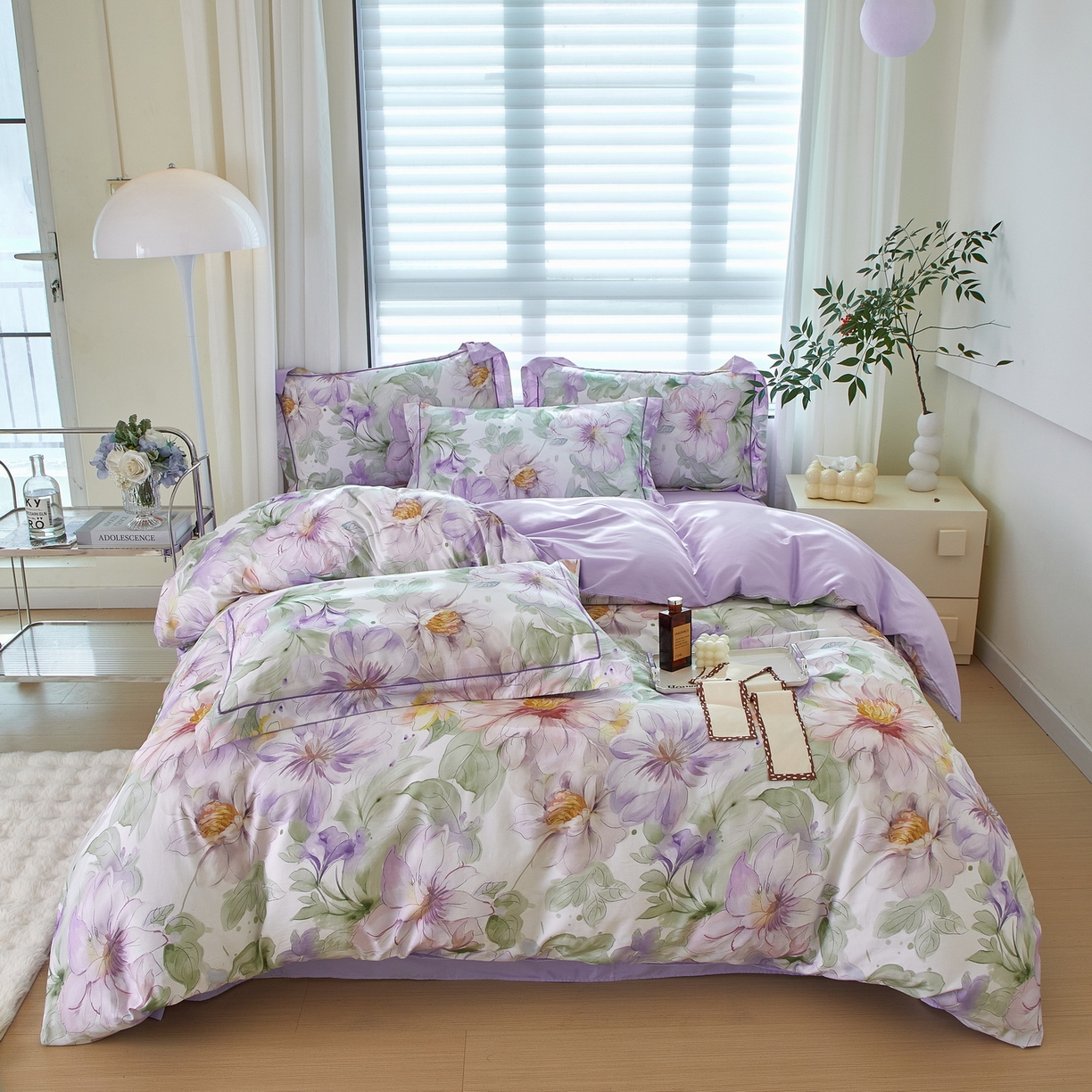 91家纺网 家纺一手货源 找家纺 （总）启航家居 2026新款全棉铂金棉数码印花四件套