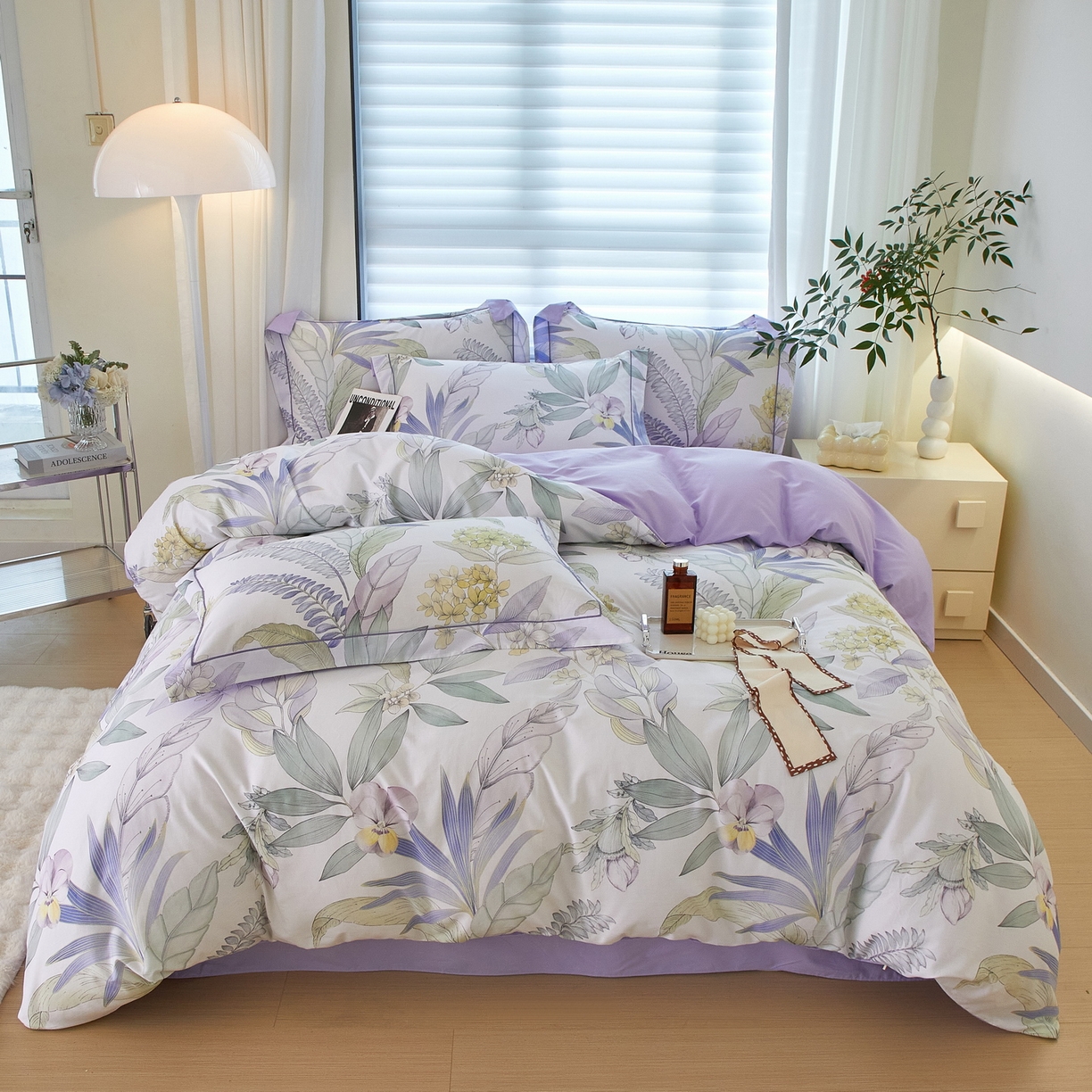 91家纺网 家纺一手货源 找家纺 （总）启航家居 2026新款全棉铂金棉数码印花四件套