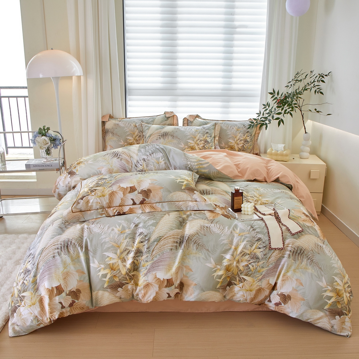 91家纺网 家纺一手货源 找家纺 （总）启航家居 2026新款全棉铂金棉数码印花四件套