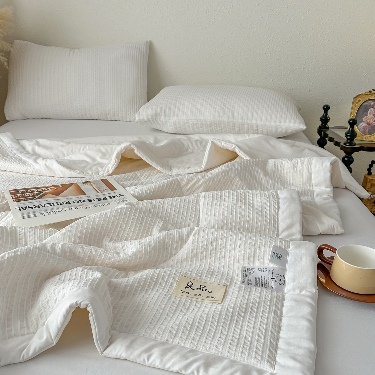 91家纺网 家纺一手货源 找家纺 （总）尊妙被业 2026新款彩条色织100%新疆棉棉花被夏被夏凉被空调被被子被芯