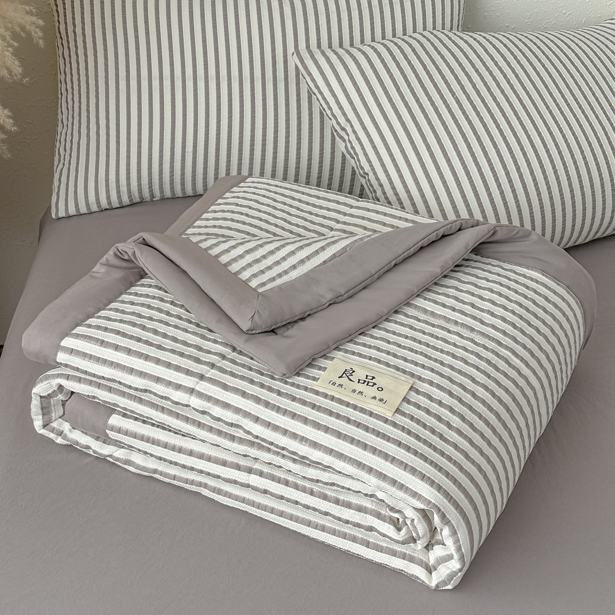 91家纺网 家纺一手货源 找家纺 尊妙被业 2026新款彩条色织100%新疆棉棉花被夏被夏凉被空调被被子被芯 良品色织 彩条卡