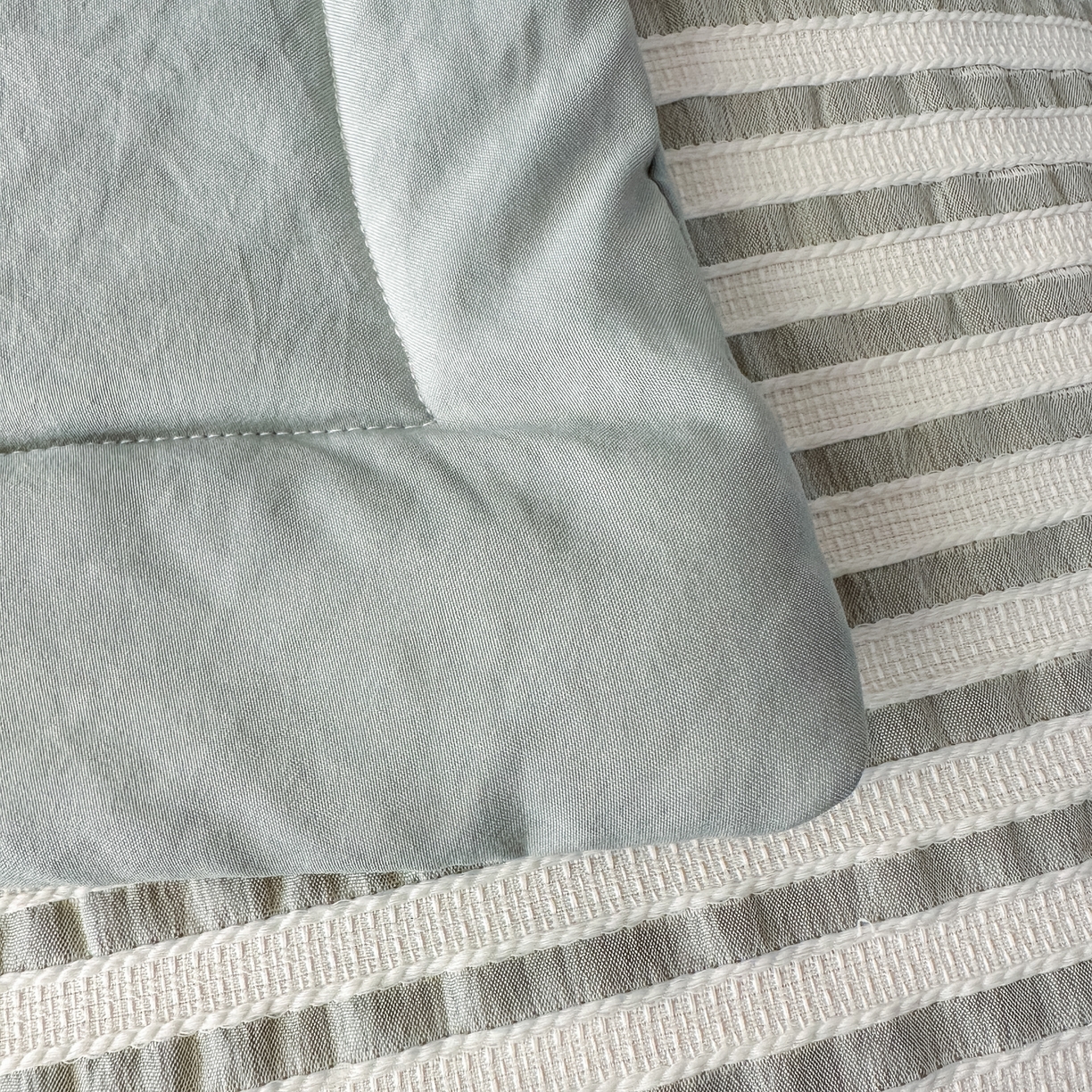 91家纺网 家纺一手货源 找家纺 尊妙被业 2026新款彩条色织100%新疆棉棉花被夏被夏凉被空调被被子被芯 良品色织 彩条绿