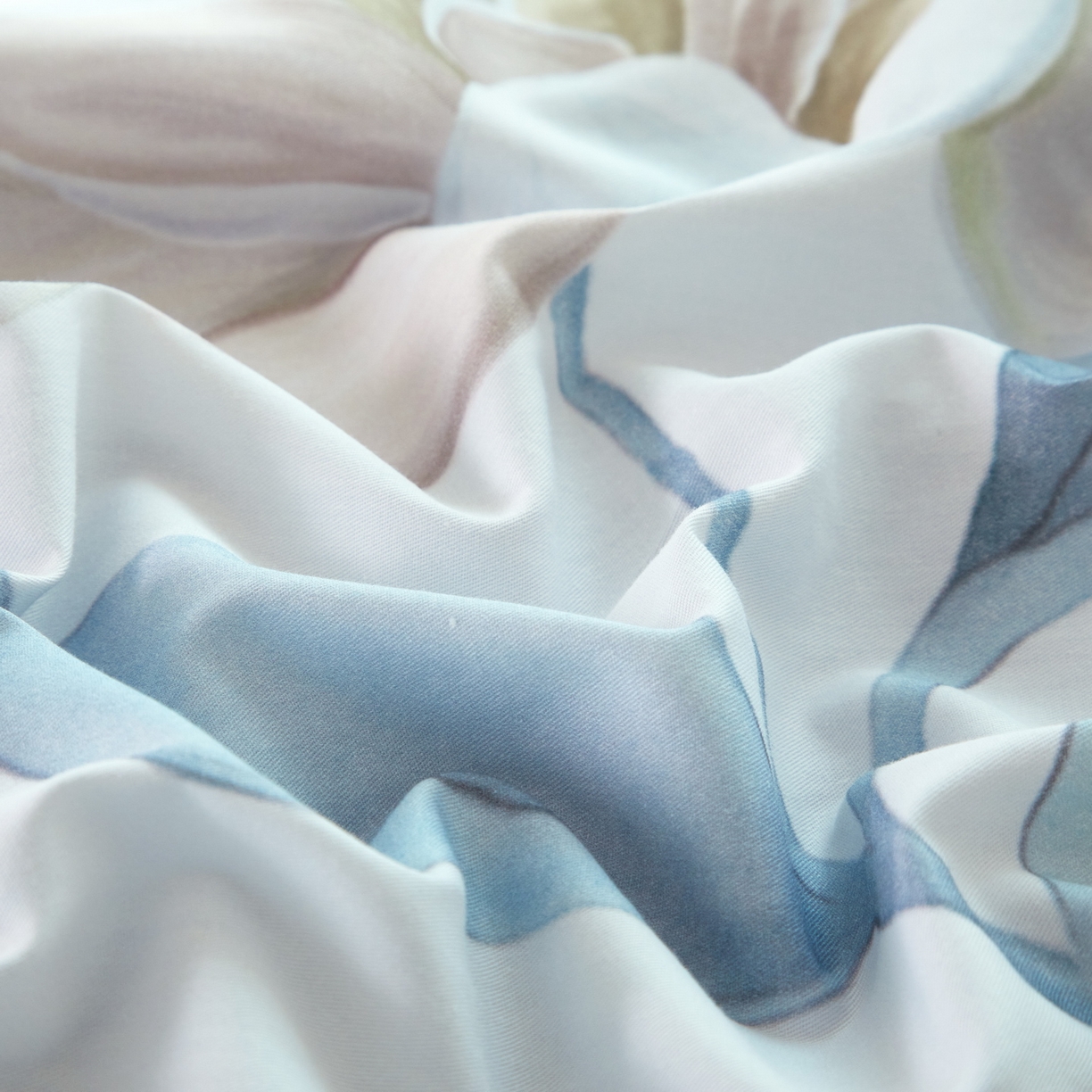 91家纺网 家纺一手货源 找家纺 启航家居 2026新款全棉铂金棉数码印花四件套 云中歌兰