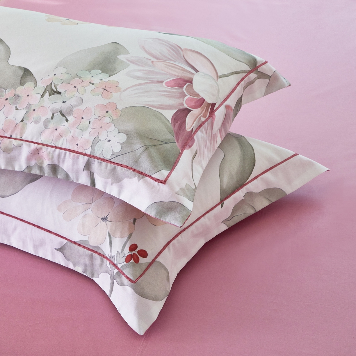 91家纺网 家纺一手货源 找家纺 启航家居 2026新款全棉铂金棉数码印花四件套 云中歌紫