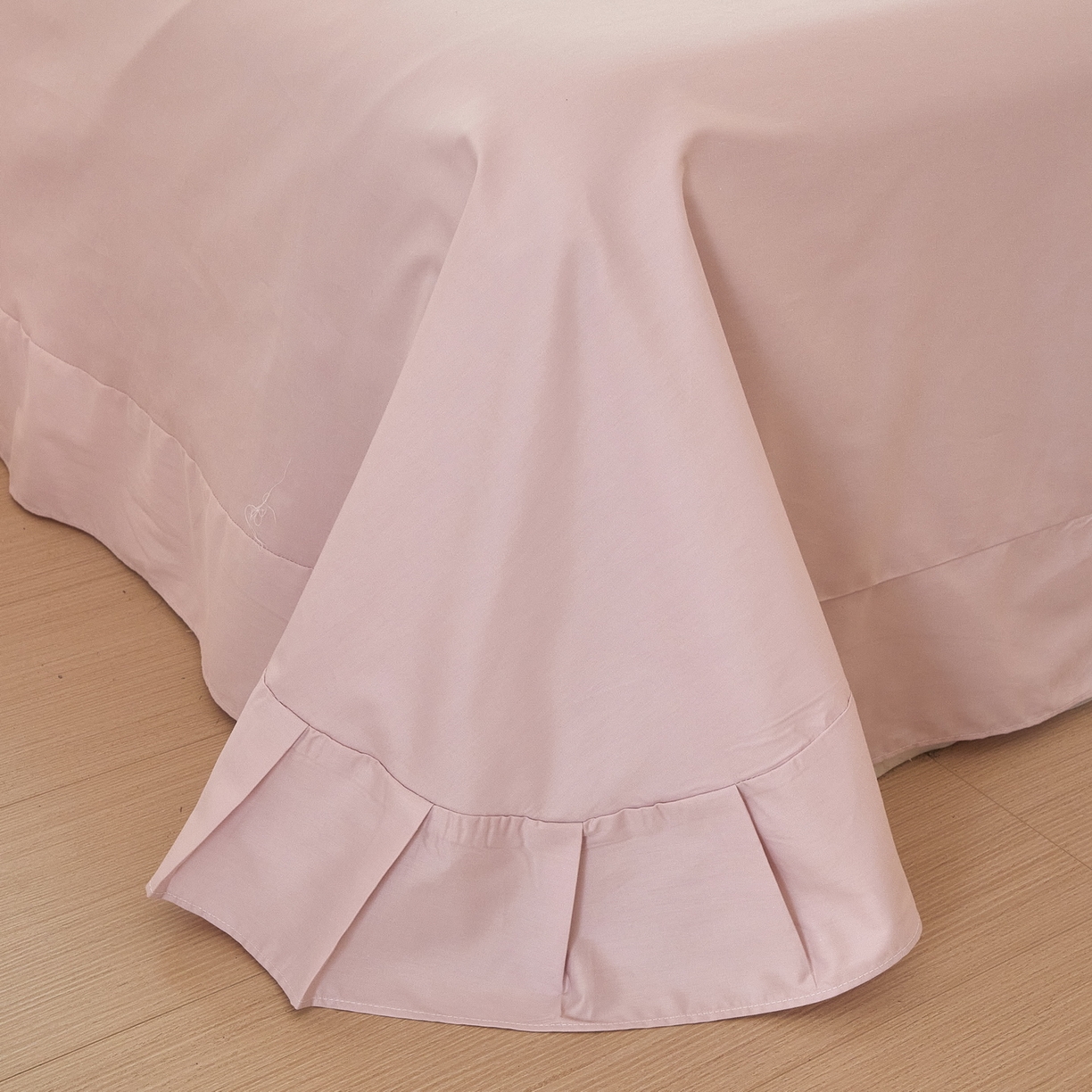 91家纺网 家纺一手货源 找家纺 启航家居 2026新款全棉铂金棉数码印花四件套 臻爱粉