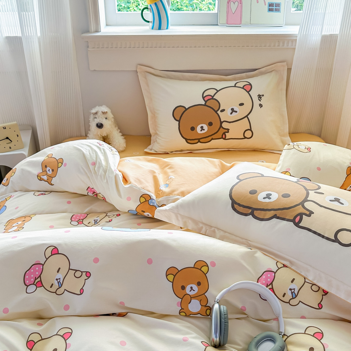 91家纺网 家纺一手货源 找家纺 浩诚 2026新款全棉卡通四件套第4批（陆续更新） 轻松小熊