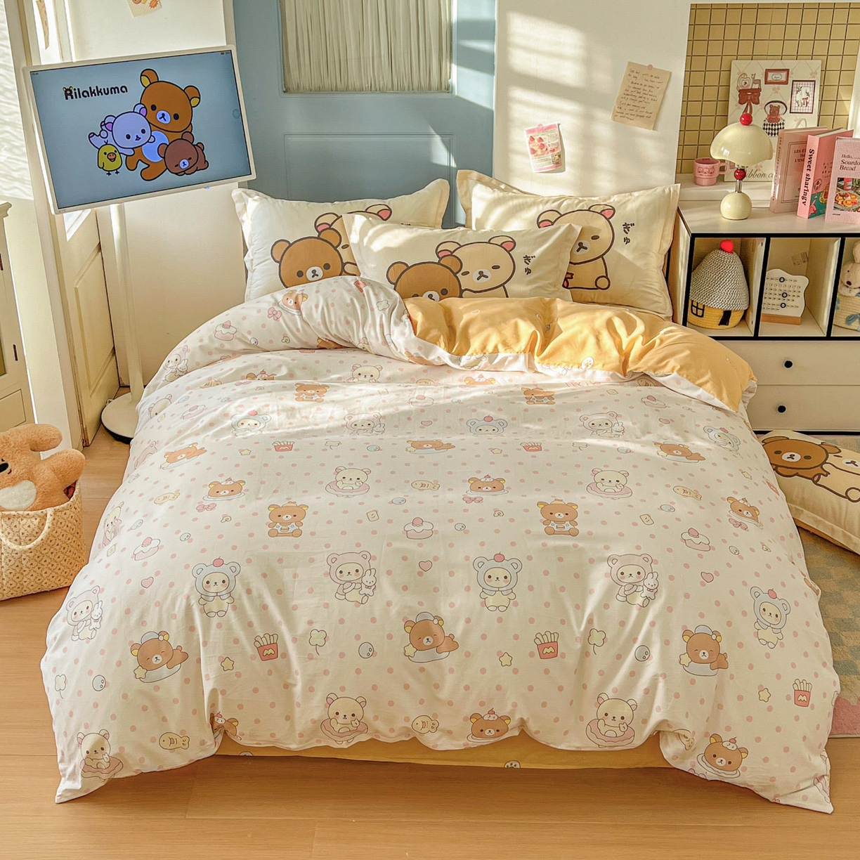 浩诚 2026新款全棉卡通四件套第4批（陆续更新） 快乐小熊