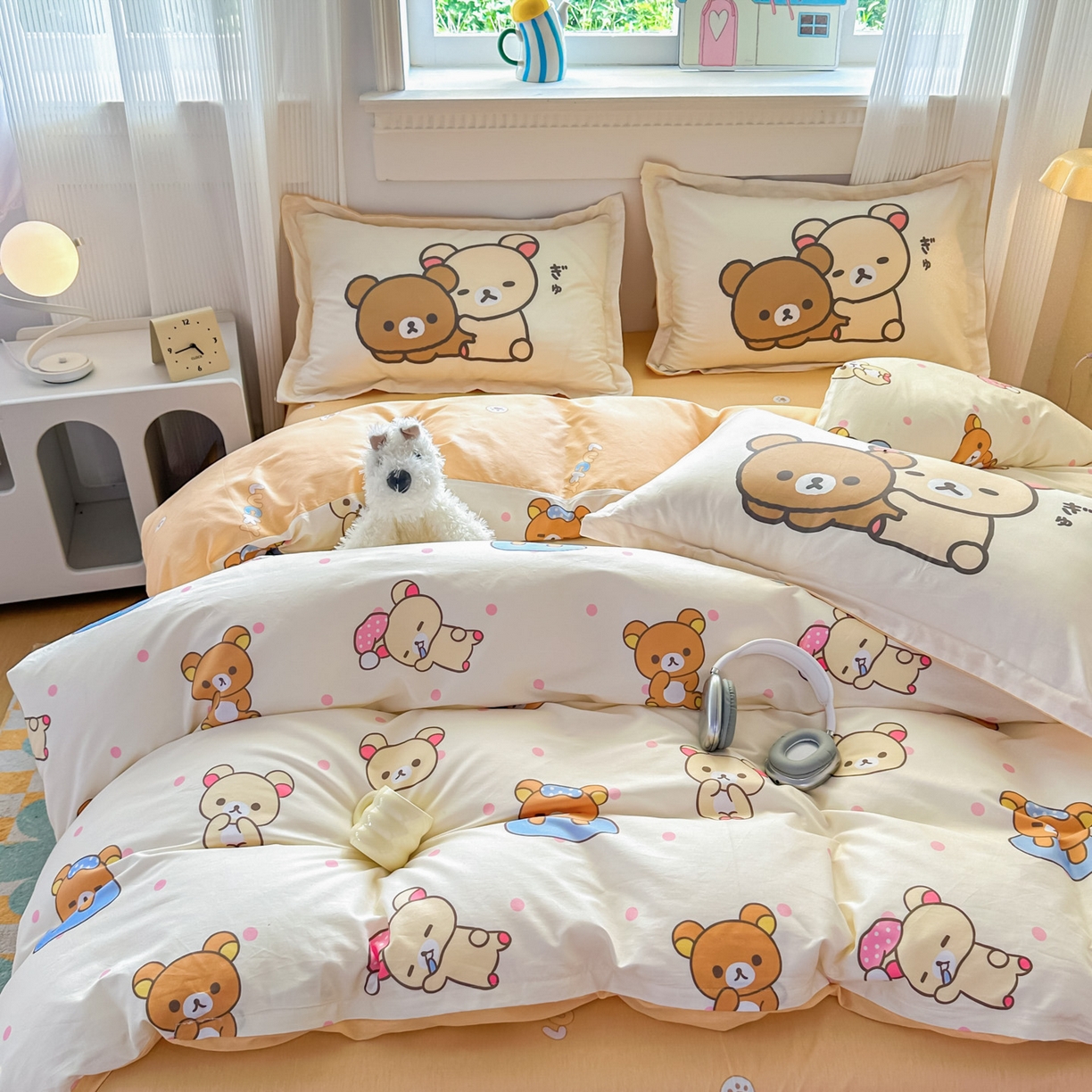 91家纺网 家纺一手货源 找家纺 浩诚 2026新款全棉卡通四件套第4批（陆续更新） 轻松小熊