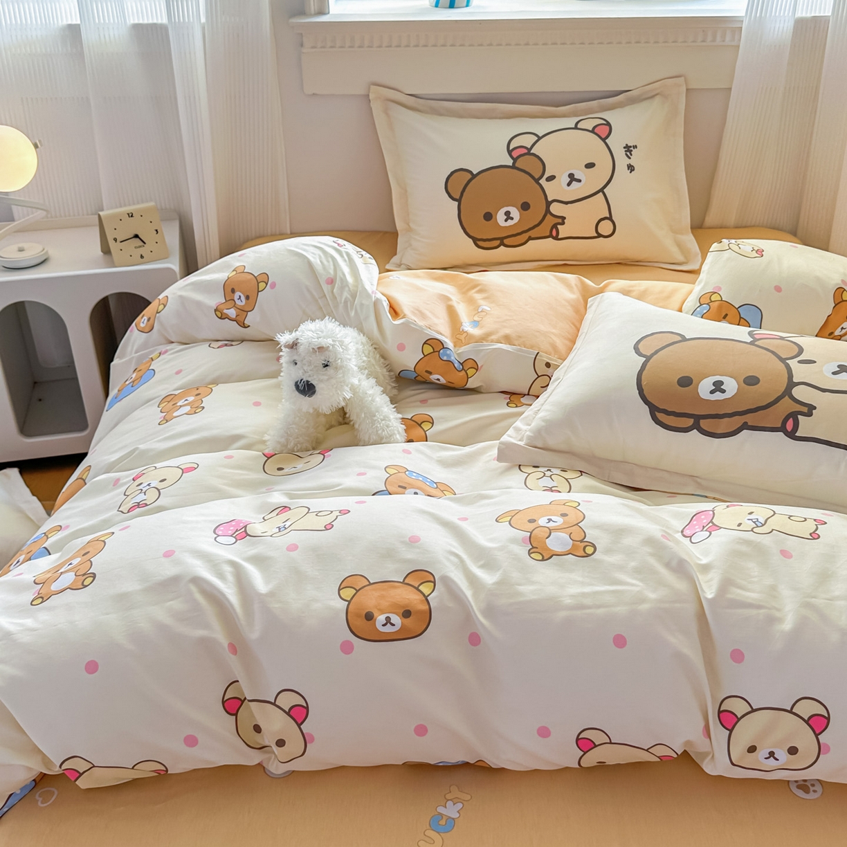 91家纺网 家纺一手货源 找家纺 浩诚 2026新款全棉卡通四件套第4批（陆续更新） 轻松小熊