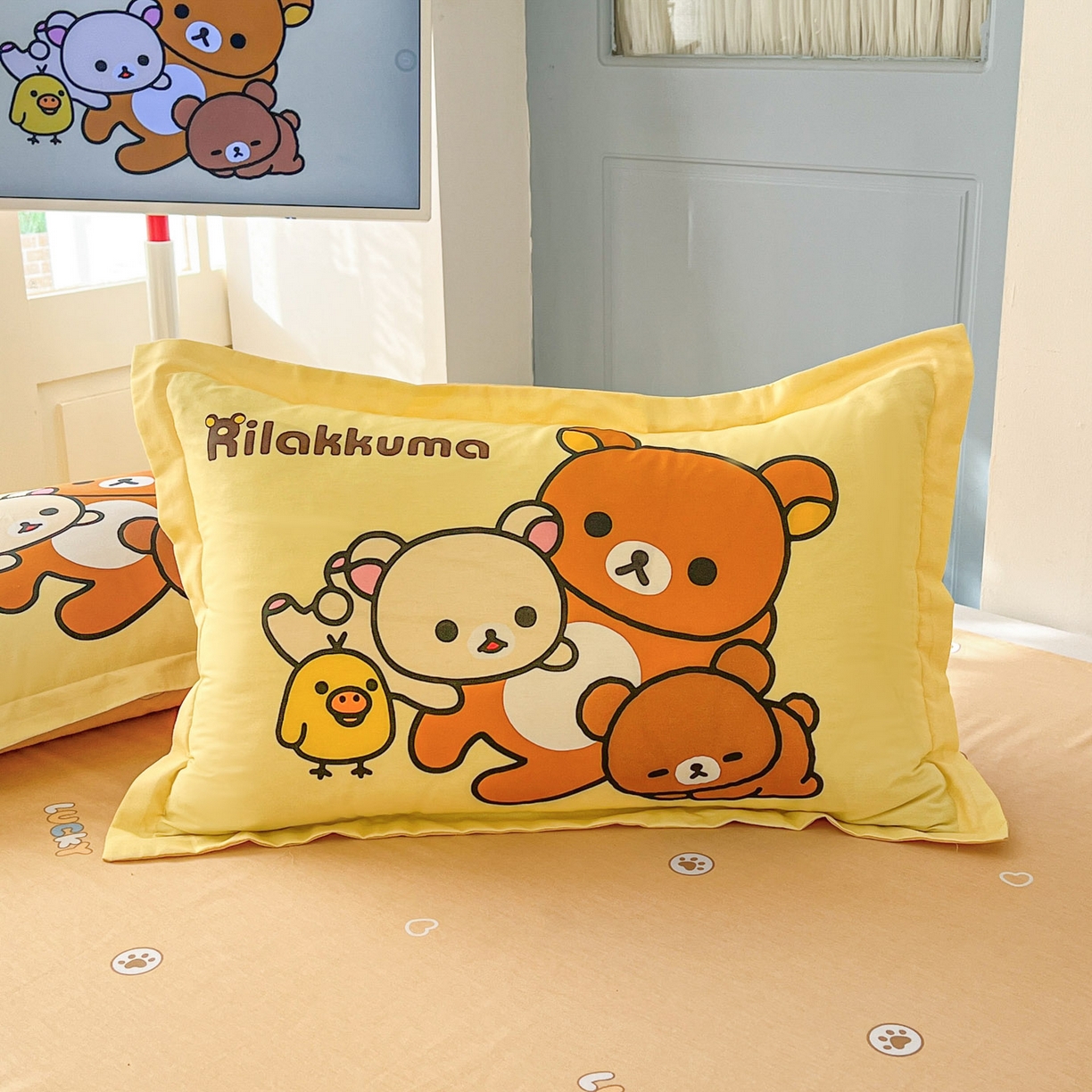 91家纺网 家纺一手货源 找家纺 浩诚 2026新款全棉卡通四件套第4批（陆续更新） 开心小熊