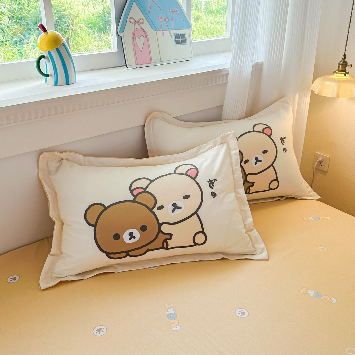 91家纺网 家纺一手货源 找家纺 浩诚 2026新款全棉卡通四件套第4批（陆续更新） 轻松小熊