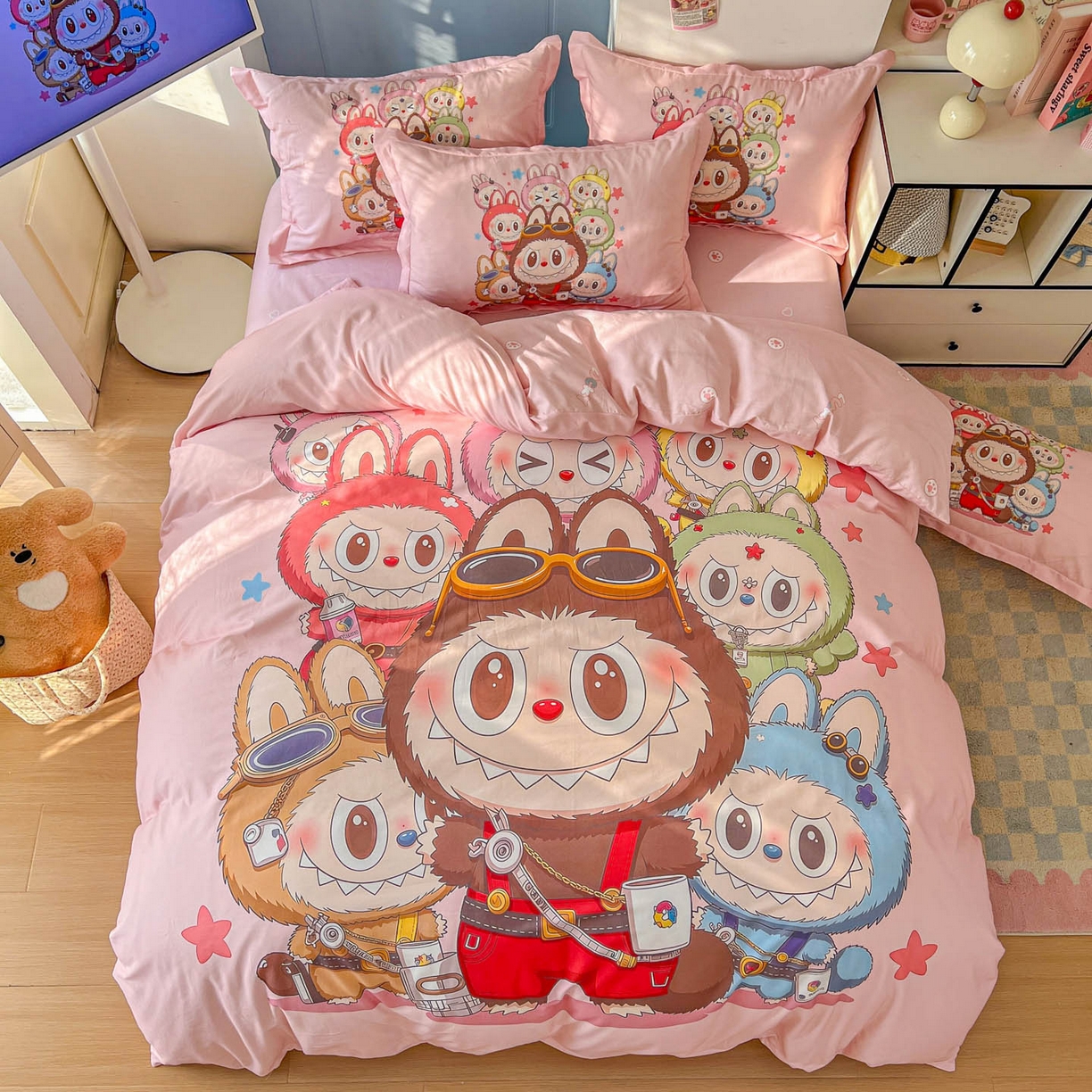 91家纺网 家纺一手货源 找家纺 浩诚 2026新款全棉卡通四件套第4批（陆续更新） 布布合集