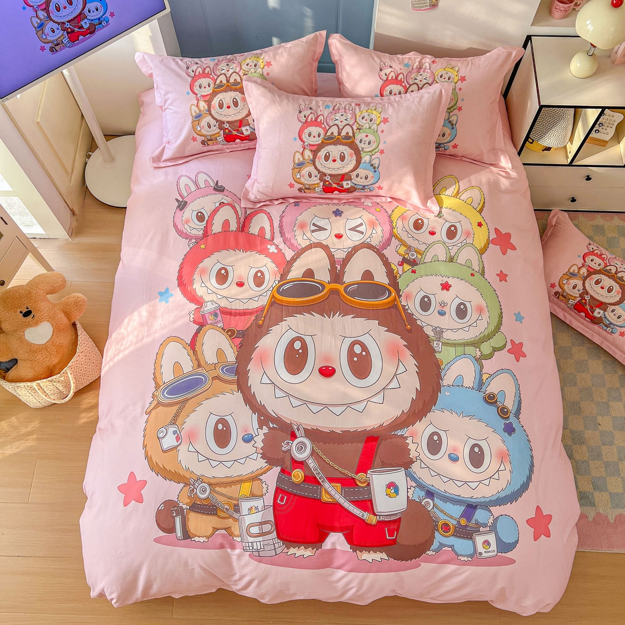 91家纺网 家纺一手货源 找家纺 浩诚 2026新款全棉卡通四件套第4批（陆续更新） 布布合集