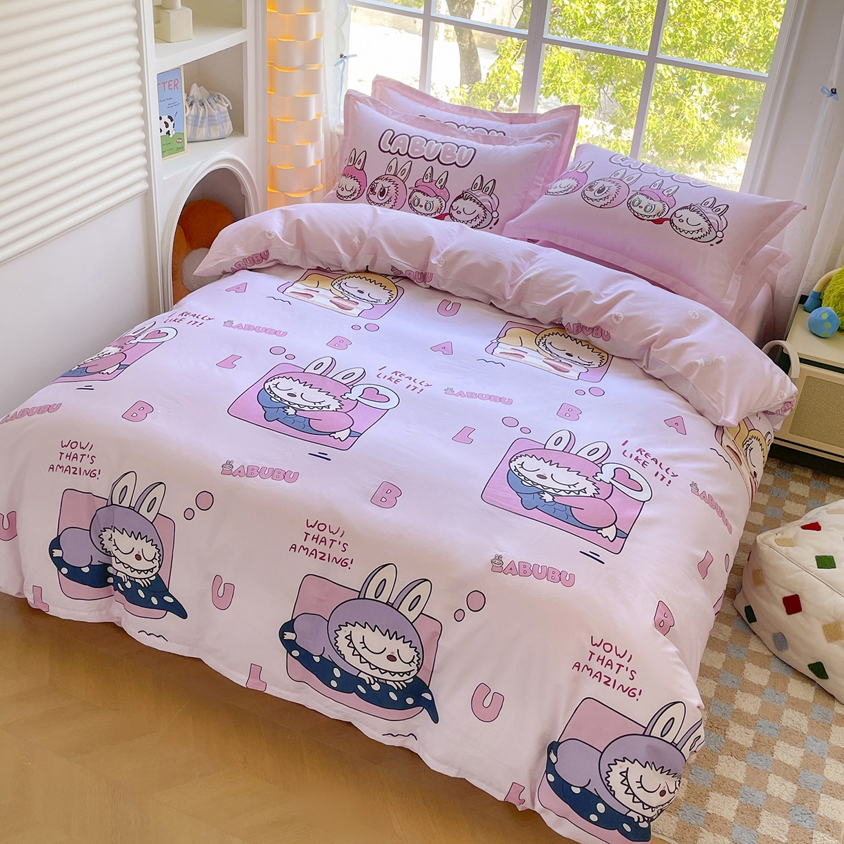 91家纺网 家纺一手货源 找家纺 浩诚 2026新款全棉卡通四件套第4批（陆续更新） 布布家族