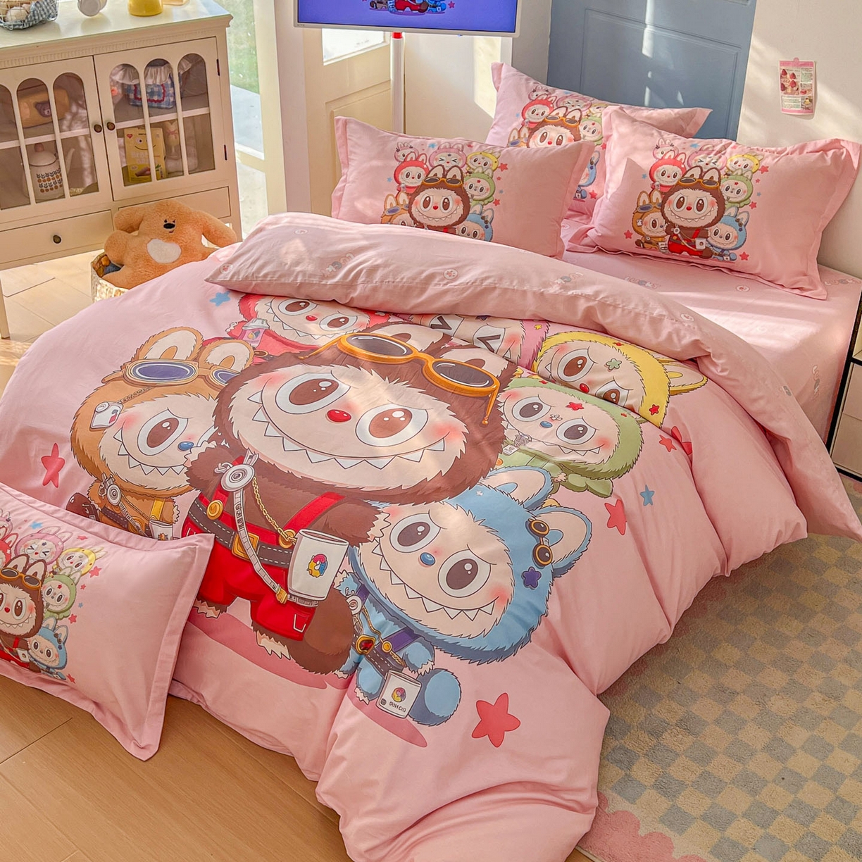 91家纺网 家纺一手货源 找家纺 浩诚 2026新款全棉卡通四件套第4批（陆续更新） 布布合集