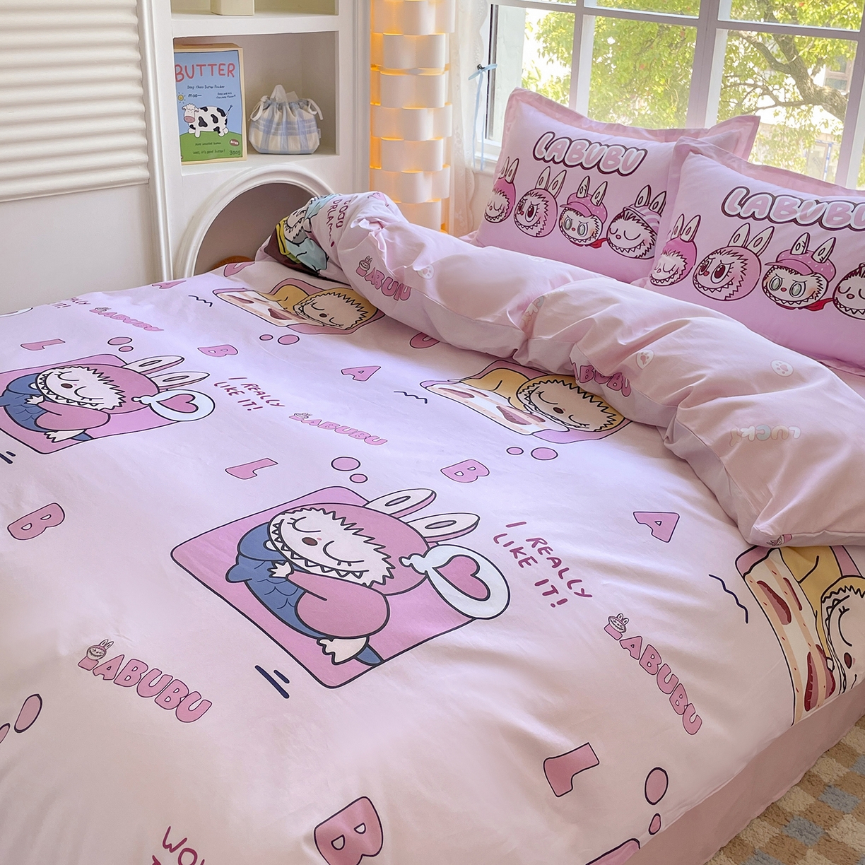 91家纺网 家纺一手货源 找家纺 浩诚 2026新款全棉卡通四件套第4批（陆续更新） 布布家族