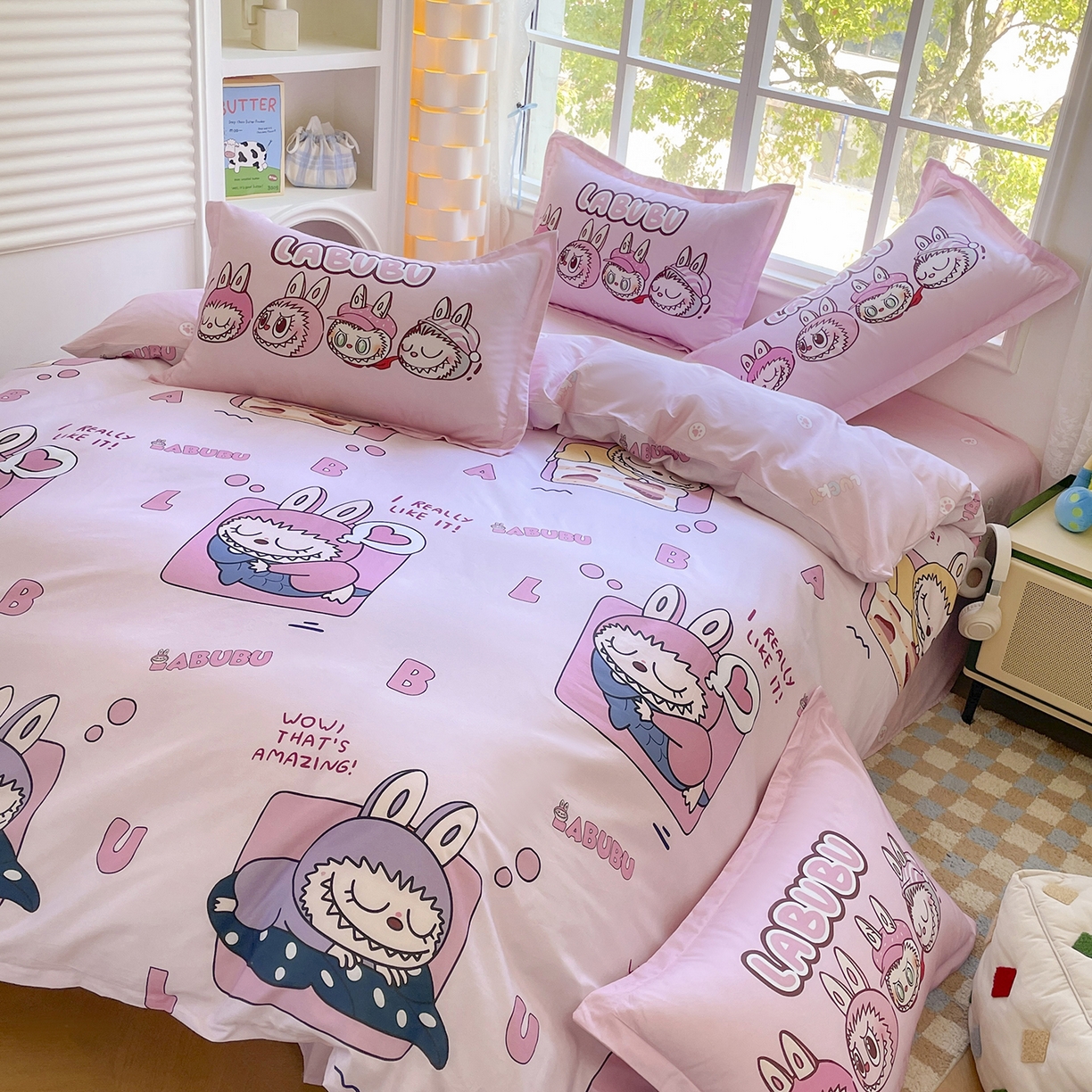 91家纺网 家纺一手货源 找家纺 浩诚 2026新款全棉卡通四件套第4批（陆续更新） 布布家族