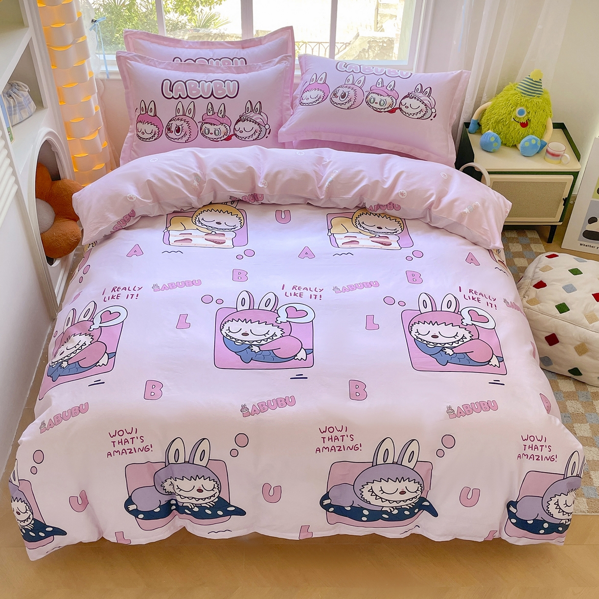 91家纺网 家纺一手货源 找家纺 浩诚 2026新款全棉卡通四件套第4批（陆续更新） 布布家族