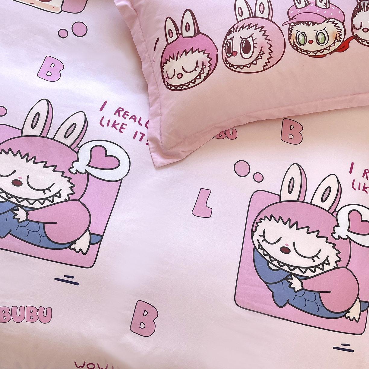 91家纺网 家纺一手货源 找家纺 浩诚 2026新款全棉卡通四件套第4批（陆续更新） 布布家族