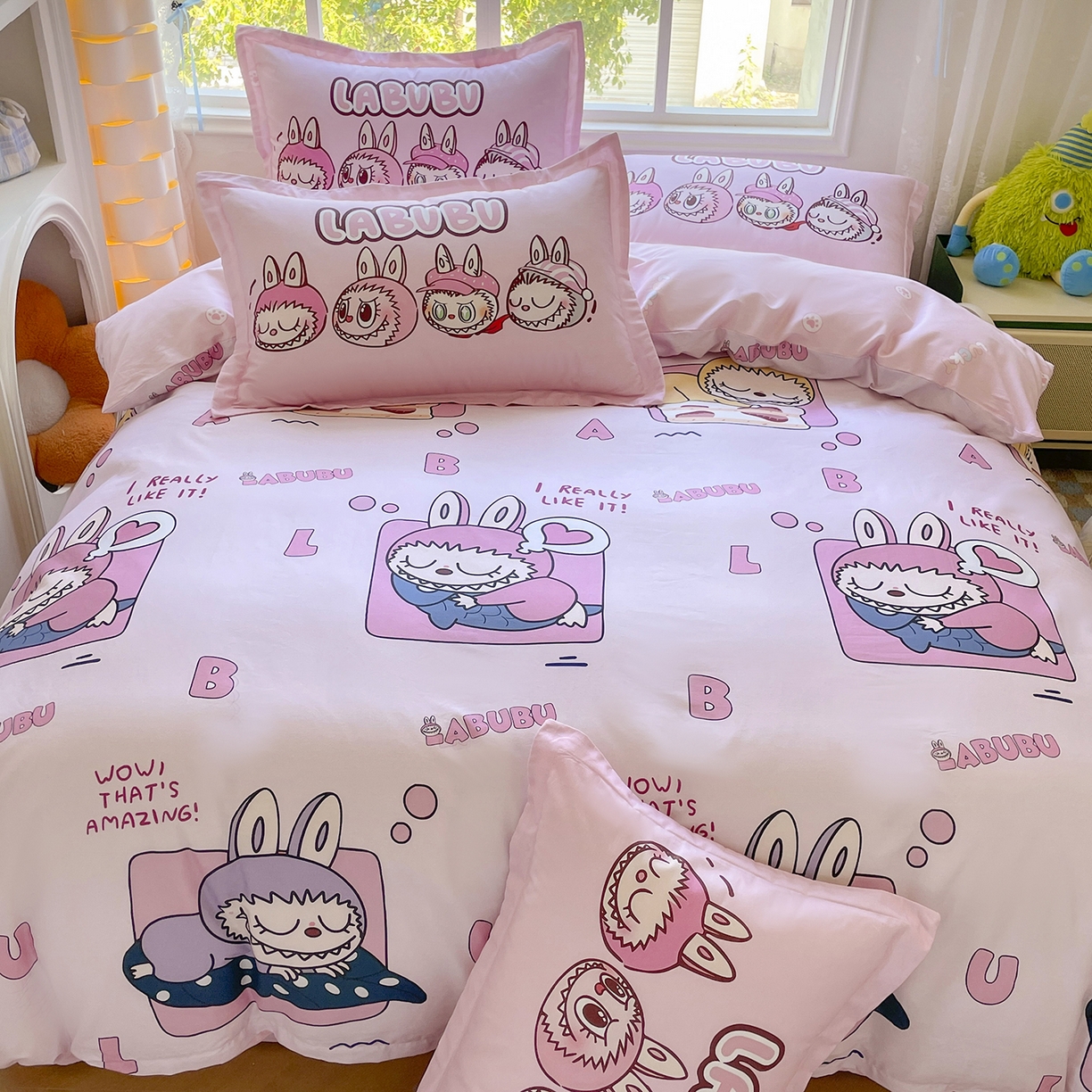 91家纺网 家纺一手货源 找家纺 浩诚 2026新款全棉卡通四件套第4批（陆续更新） 布布家族