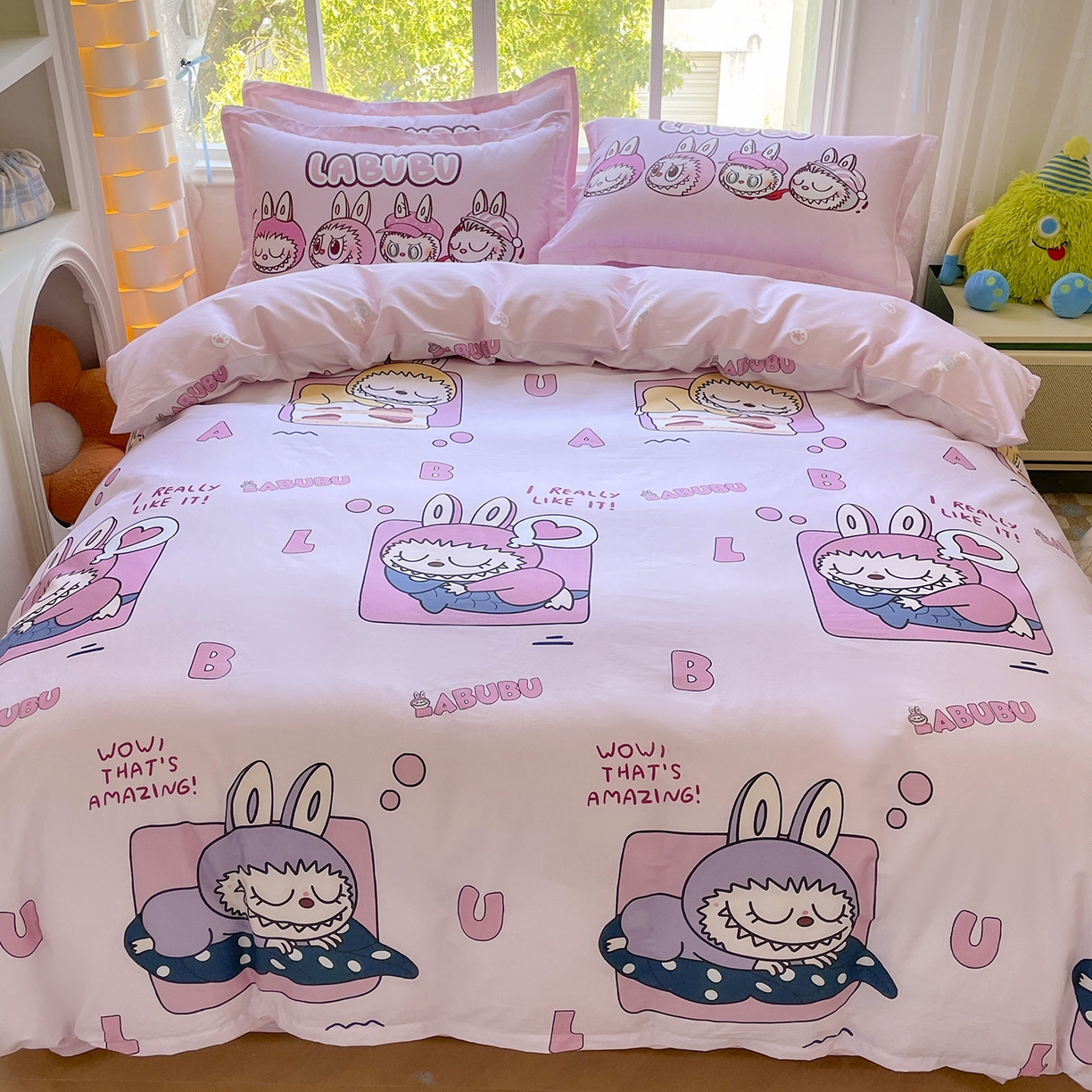 91家纺网 家纺一手货源 找家纺 浩诚 2026新款全棉卡通四件套第4批（陆续更新） 布布家族