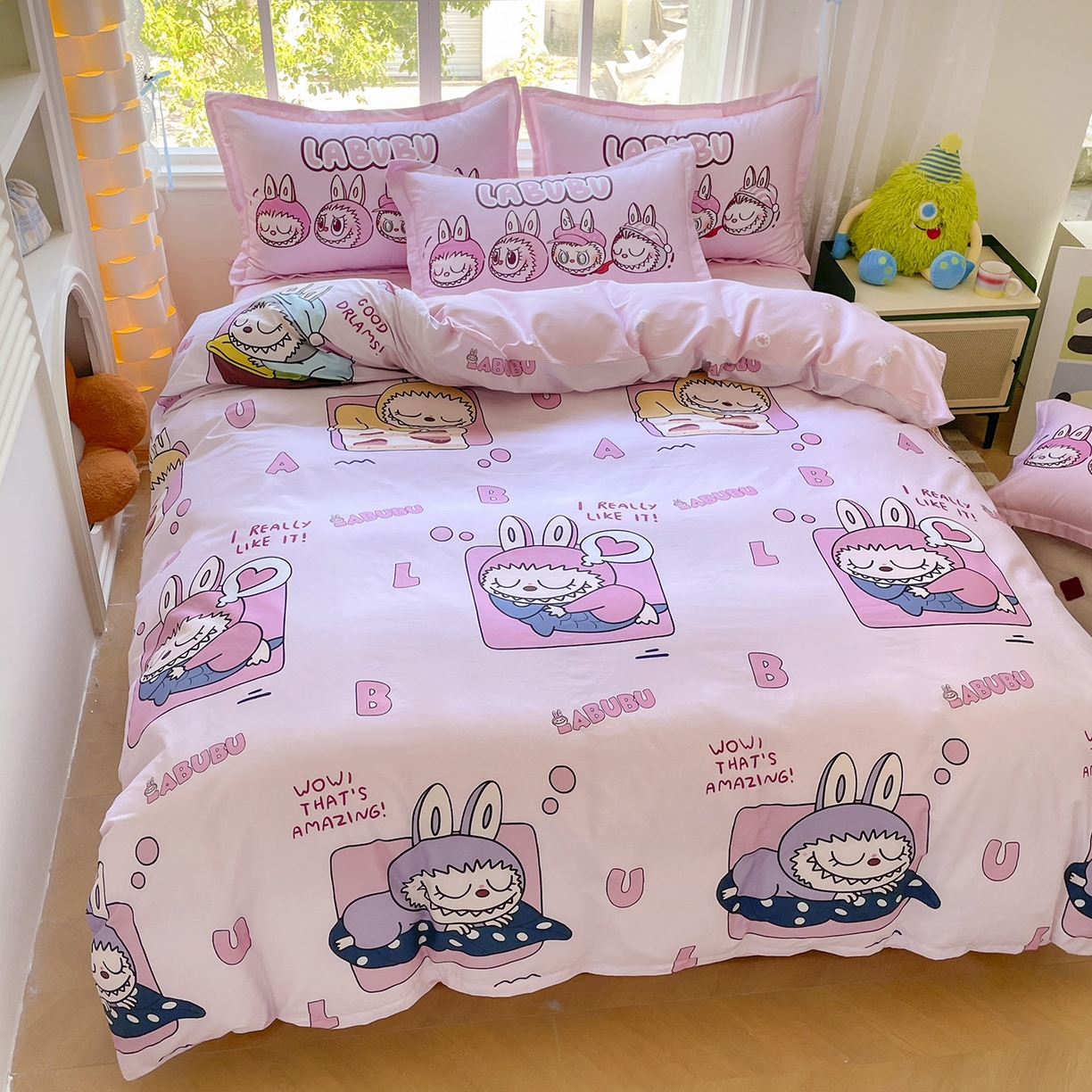 91家纺网 家纺一手货源 找家纺 浩诚 2026新款全棉卡通四件套第4批（陆续更新） 布布家族