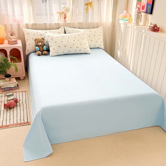 91家纺网 家纺一手货源 找家纺 （总）卢赛尔 2026新款古法水洗仿棉云感棉学生三件套四件套