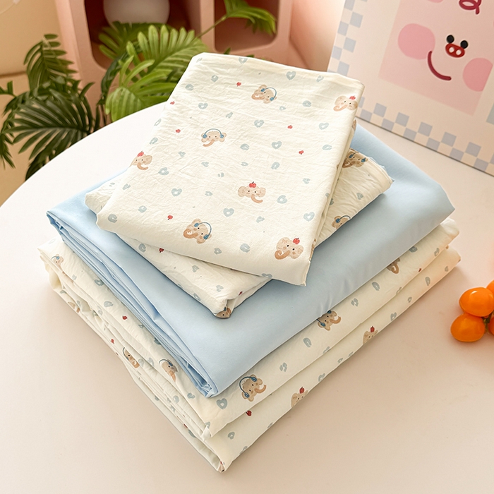 91家纺网 家纺一手货源 找家纺 （总）卢赛尔 2026新款古法水洗仿棉云感棉学生三件套四件套