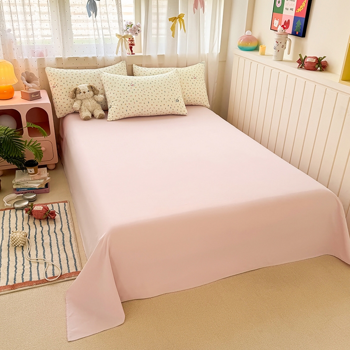 91家纺网 家纺一手货源 找家纺 卢赛尔 2026新款古法水洗仿棉云感棉学生三件套四件套 萌萌汪