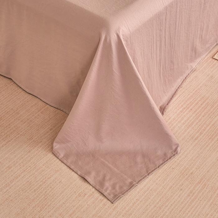 91家纺网 家纺一手货源 找家纺 卢赛尔 2026新款古法水洗仿棉云感棉学生三件套四件套 小棕熊